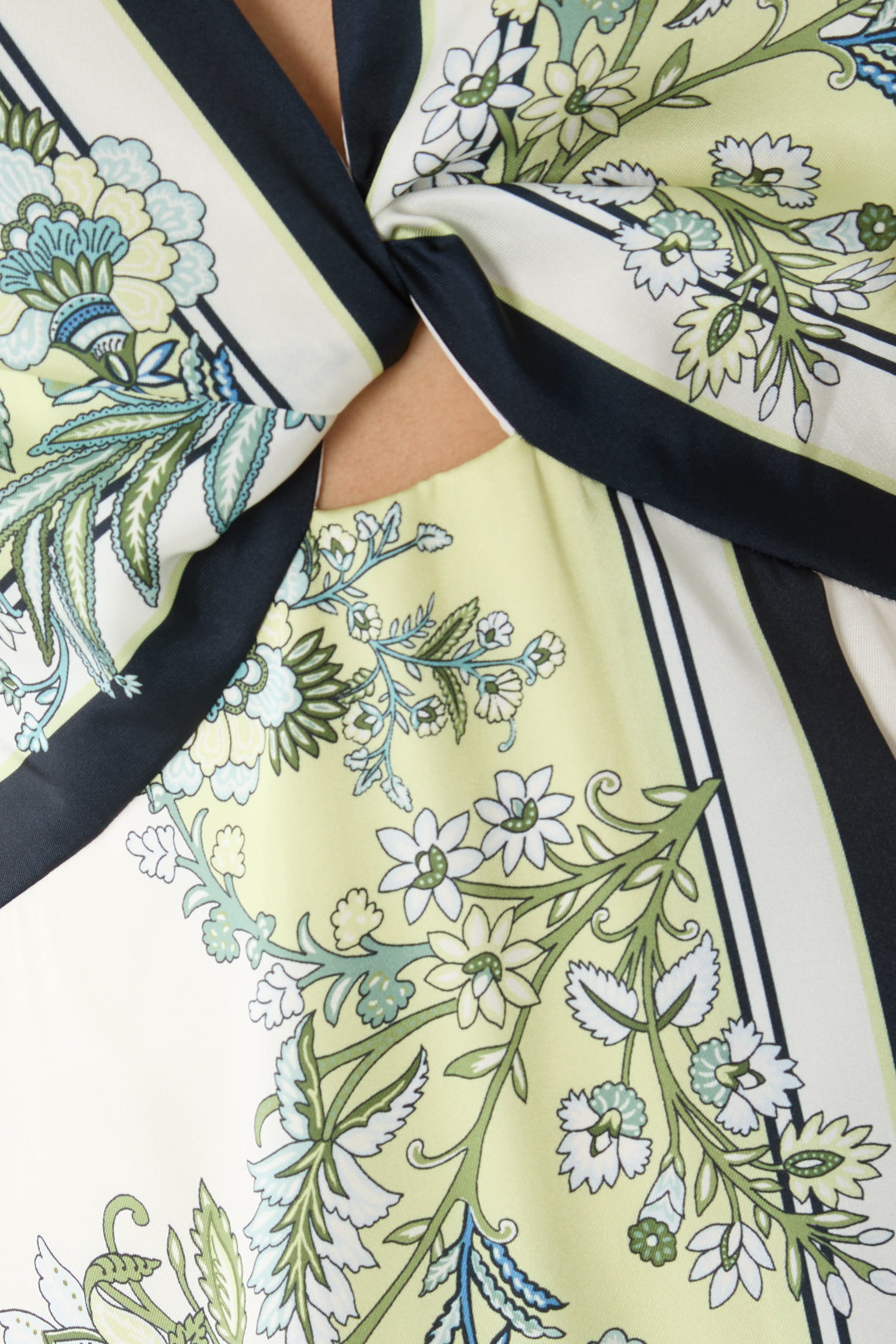 Kaliza Scarf-Print Midi Dress 