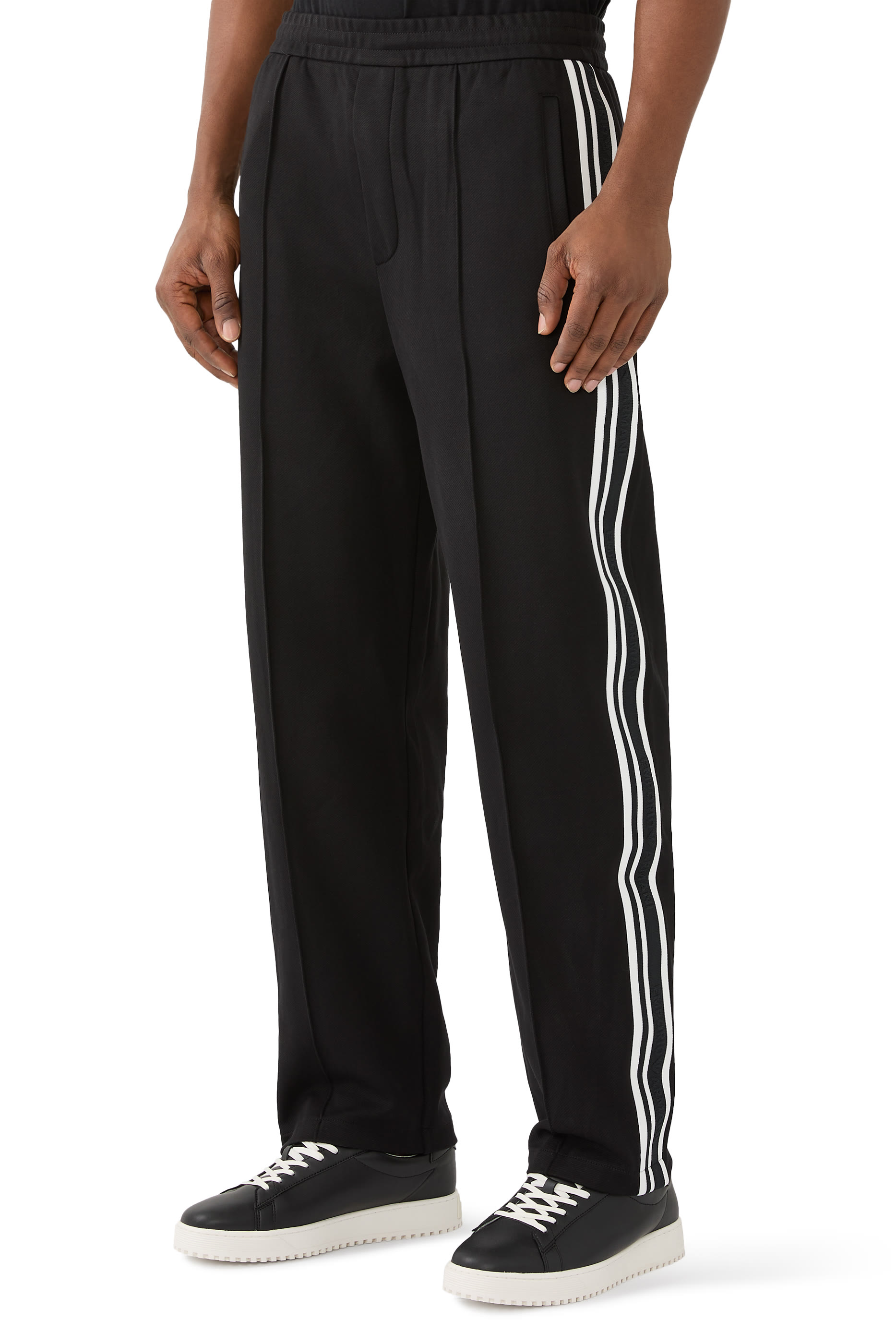 Logo Tape Double-Jersey Joggers