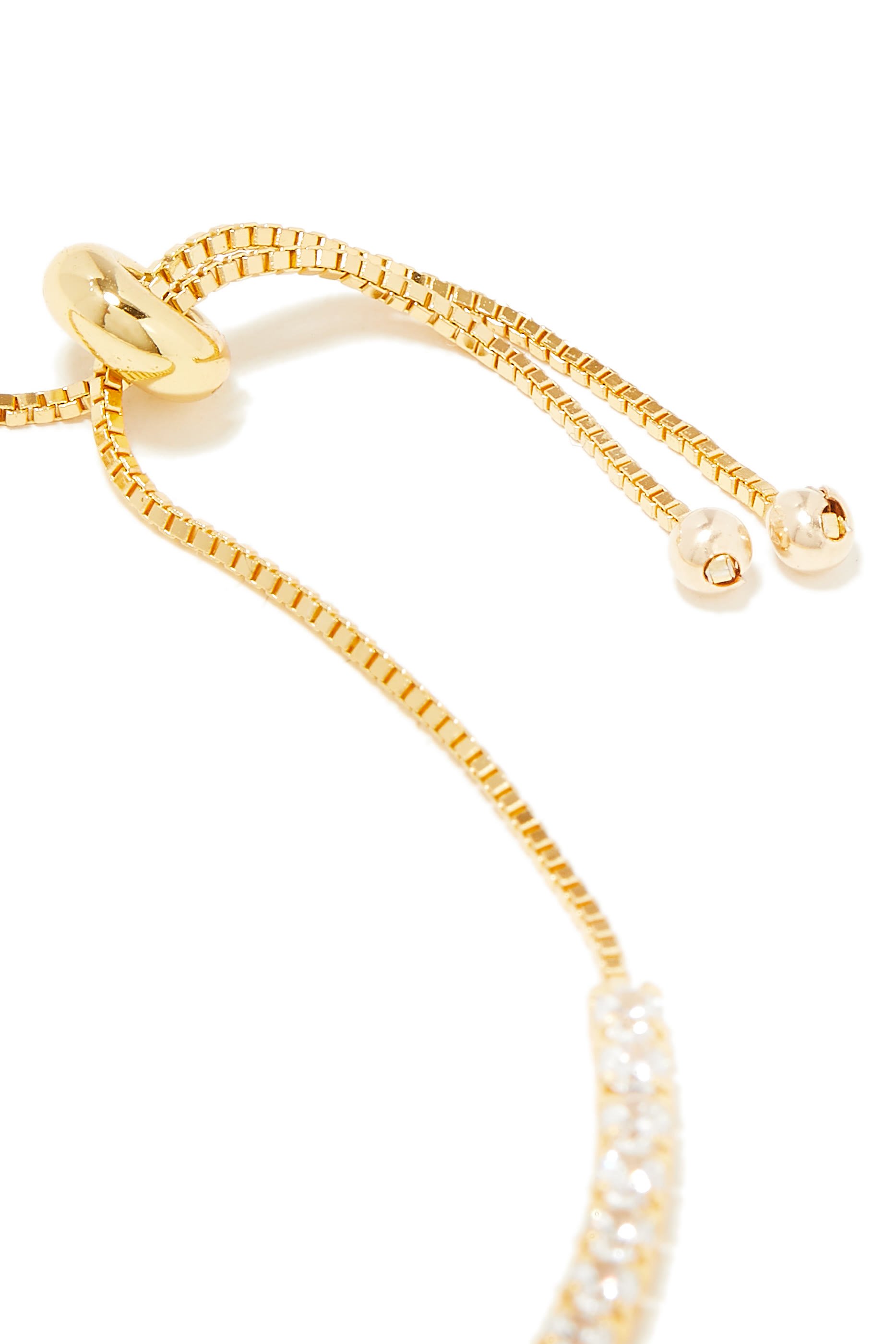 Diamond Tennis Bracelet, 18k Gold-Plated Sterling Silver