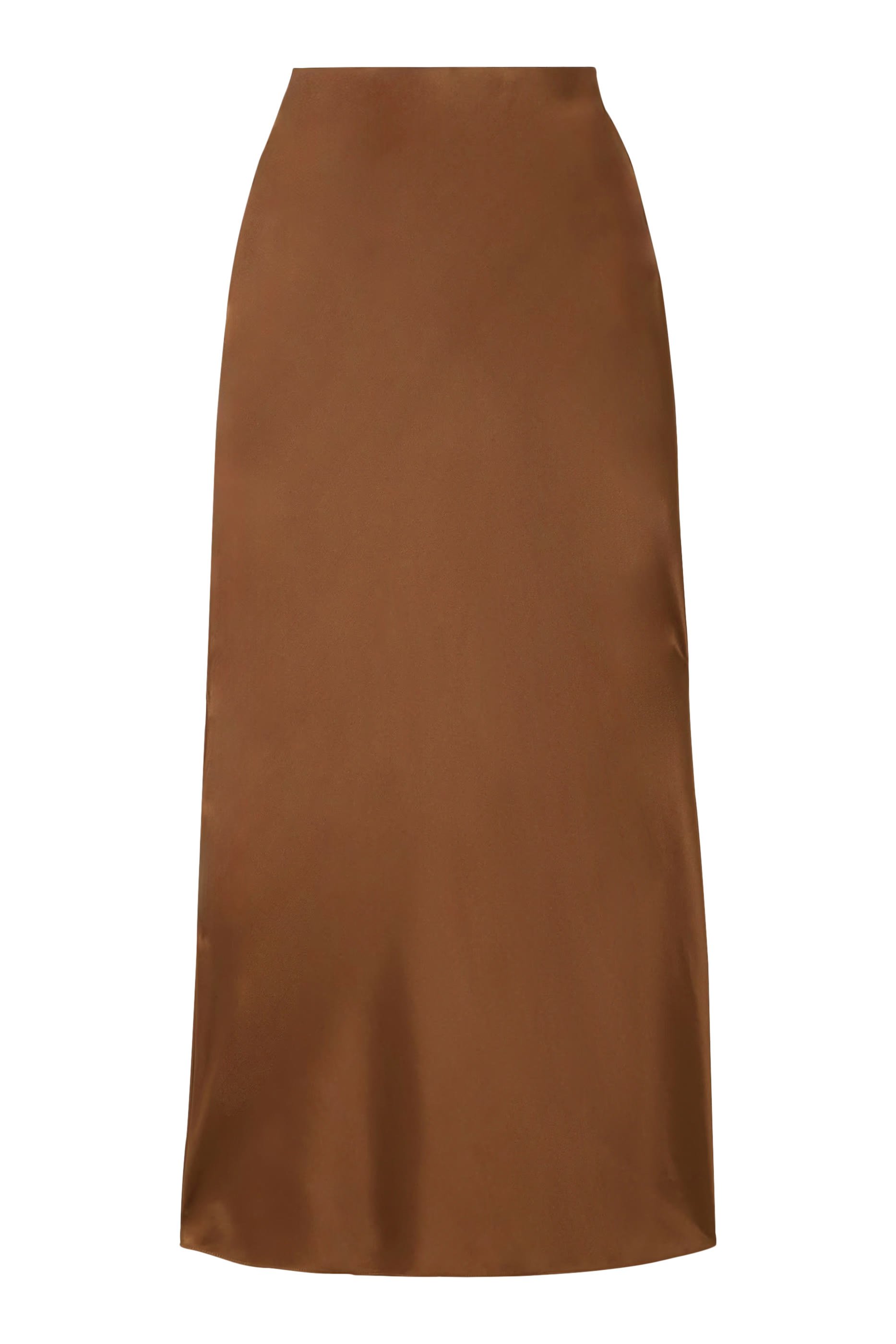 Silk-Satin Maxi Skirt
