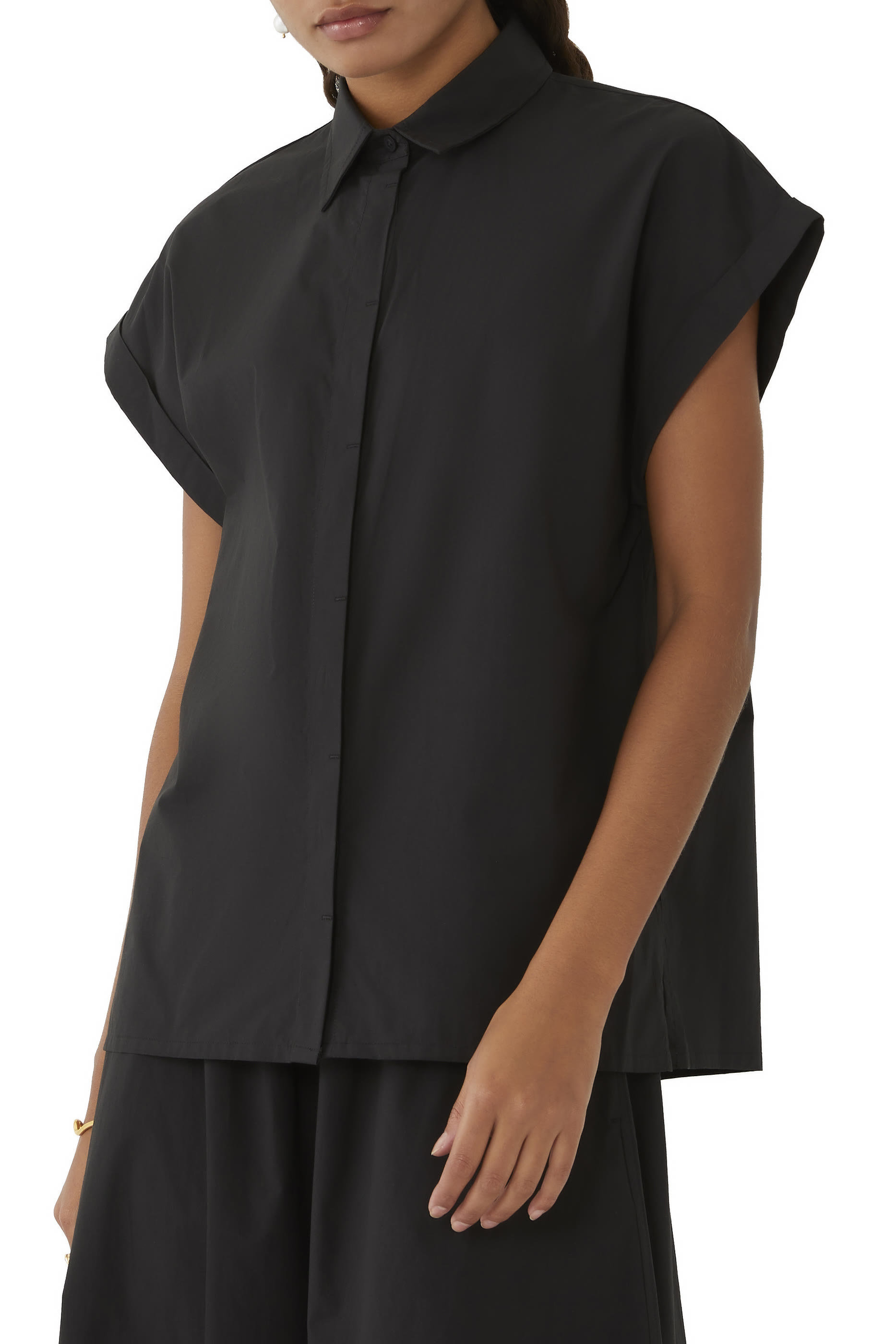 Relaxed Sleeveless Shirt