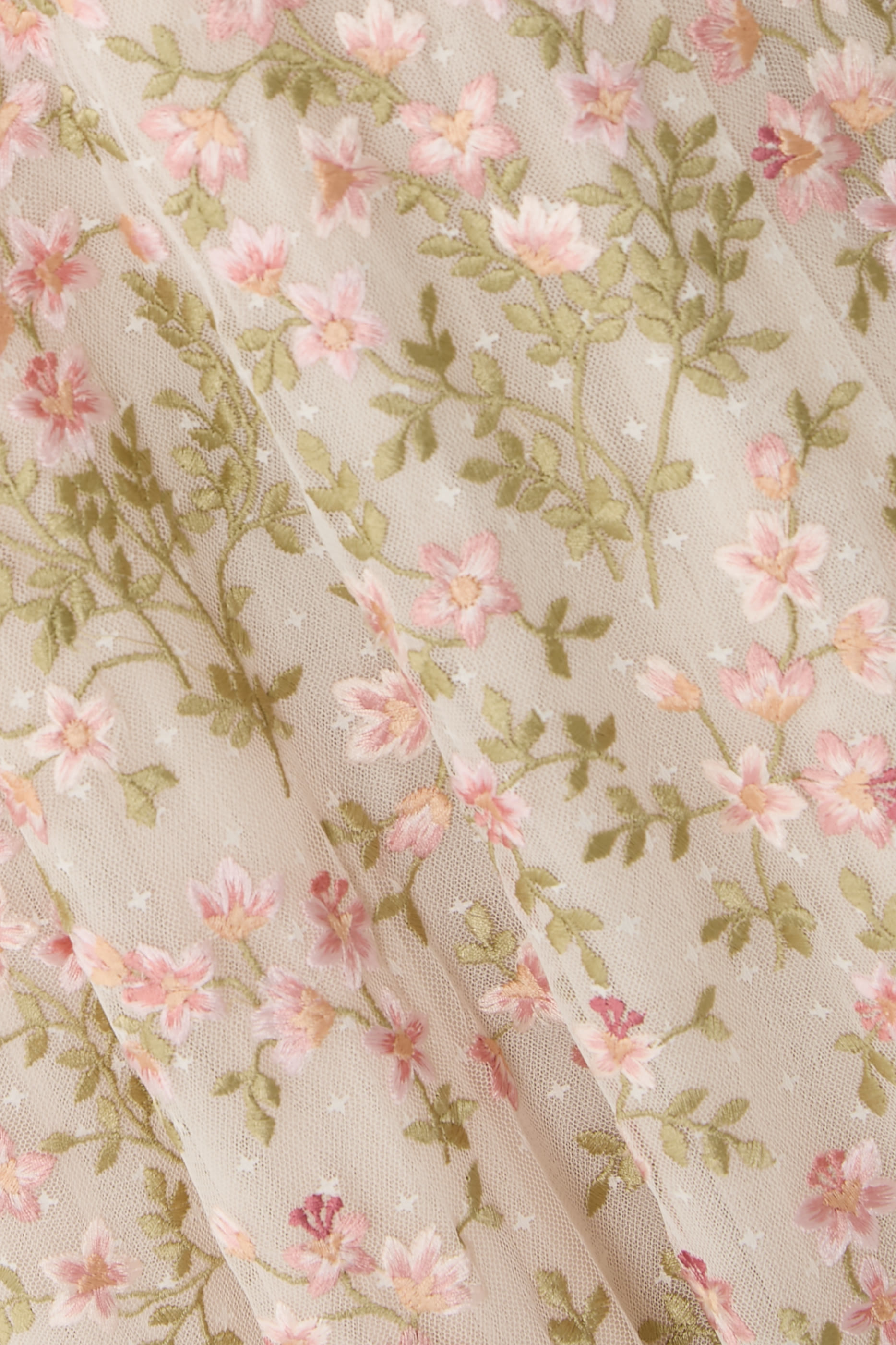 Everett Bloom One-Shoulder Ankle Gown