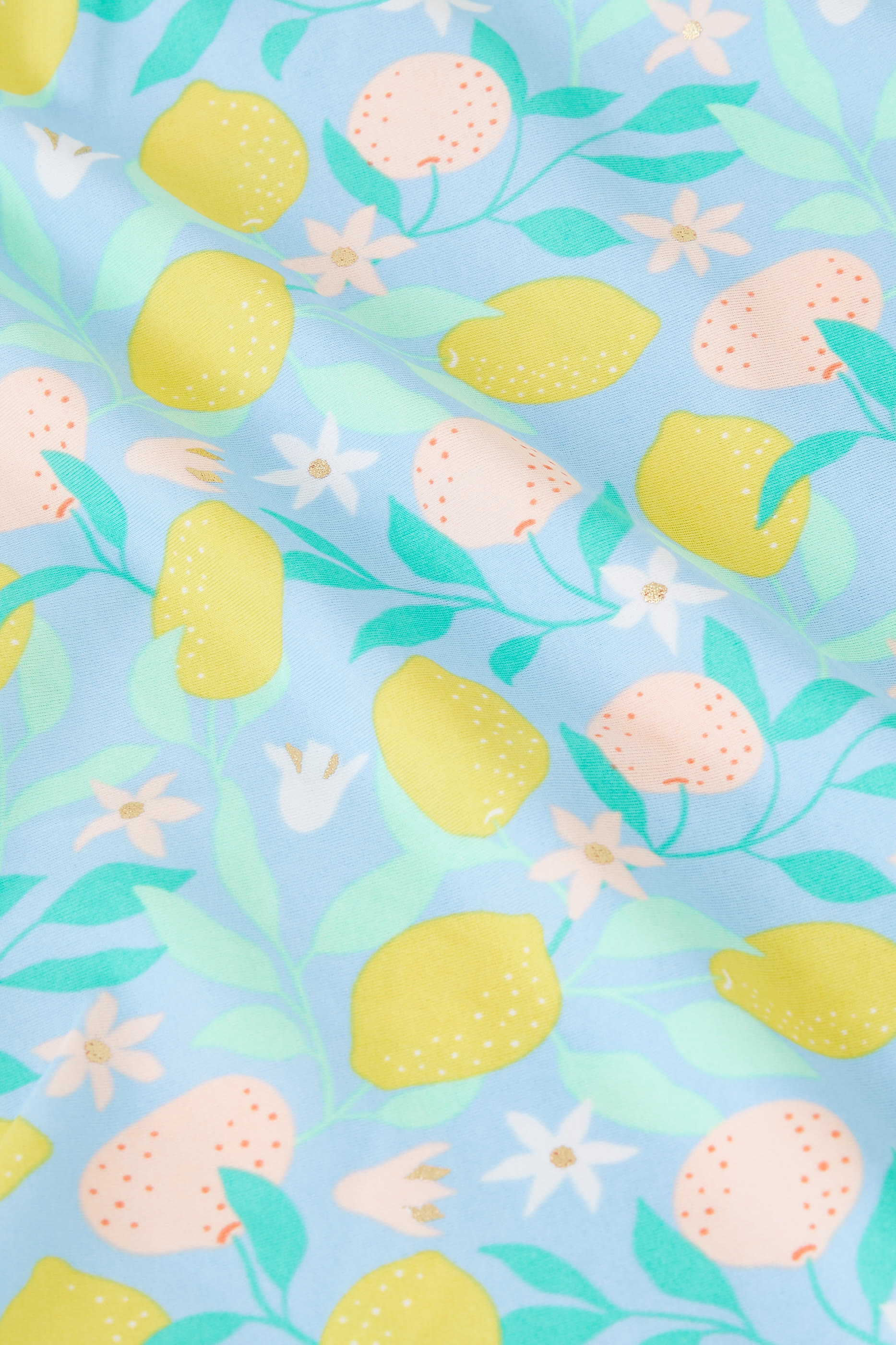 Kids Lemon Drops Short Sleeve Ruffle Set