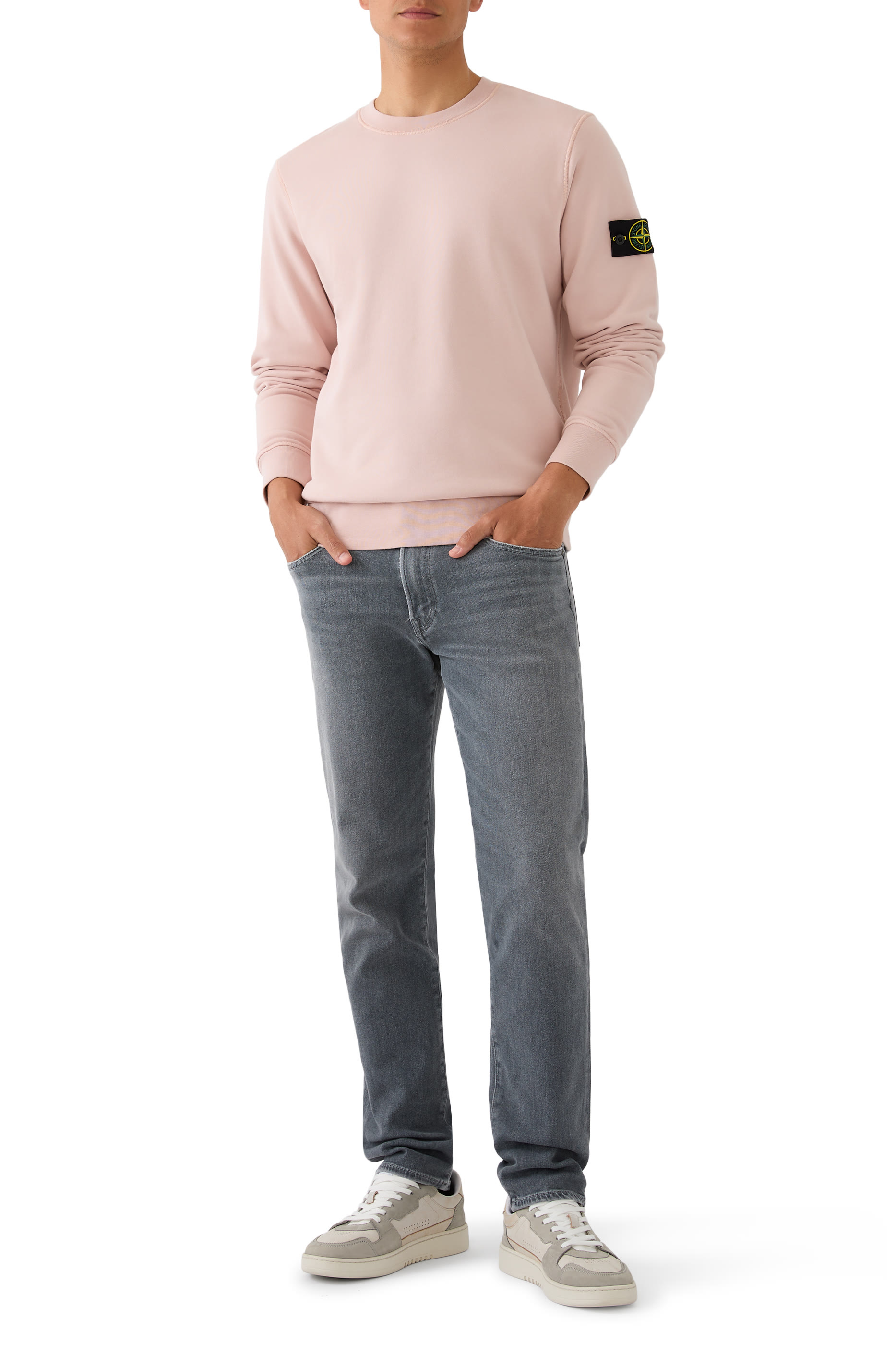 Logo Patch Organic Cotton Fleece Sweatshirt