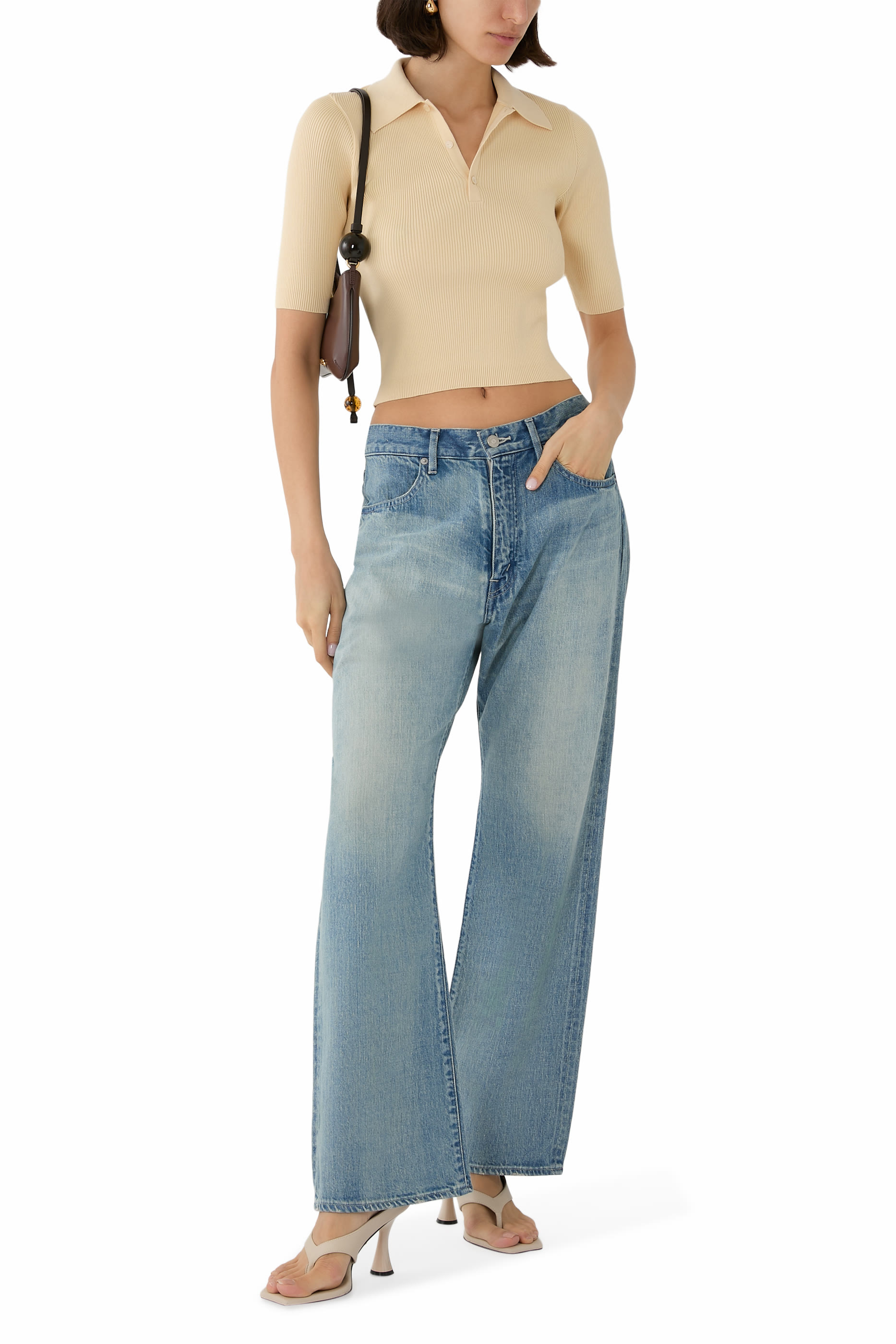 Cotton High Gauge Rib Knit Polo