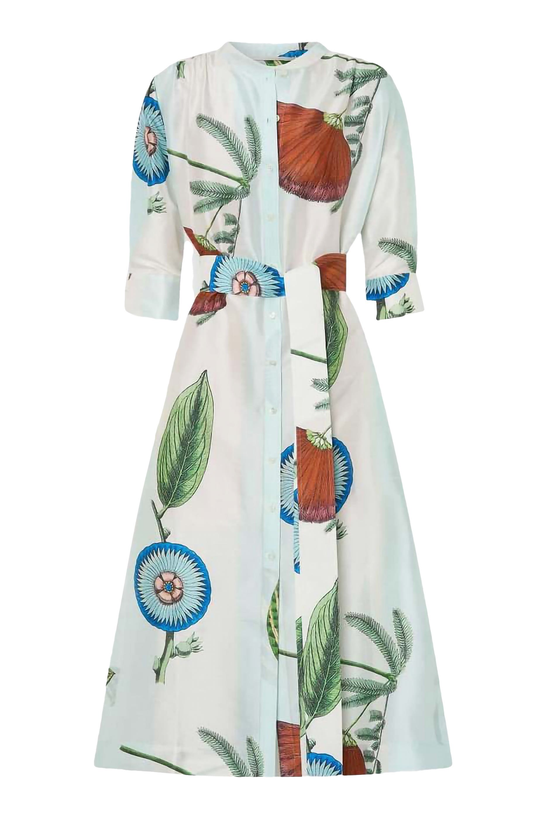 Grand Floral Column Dress