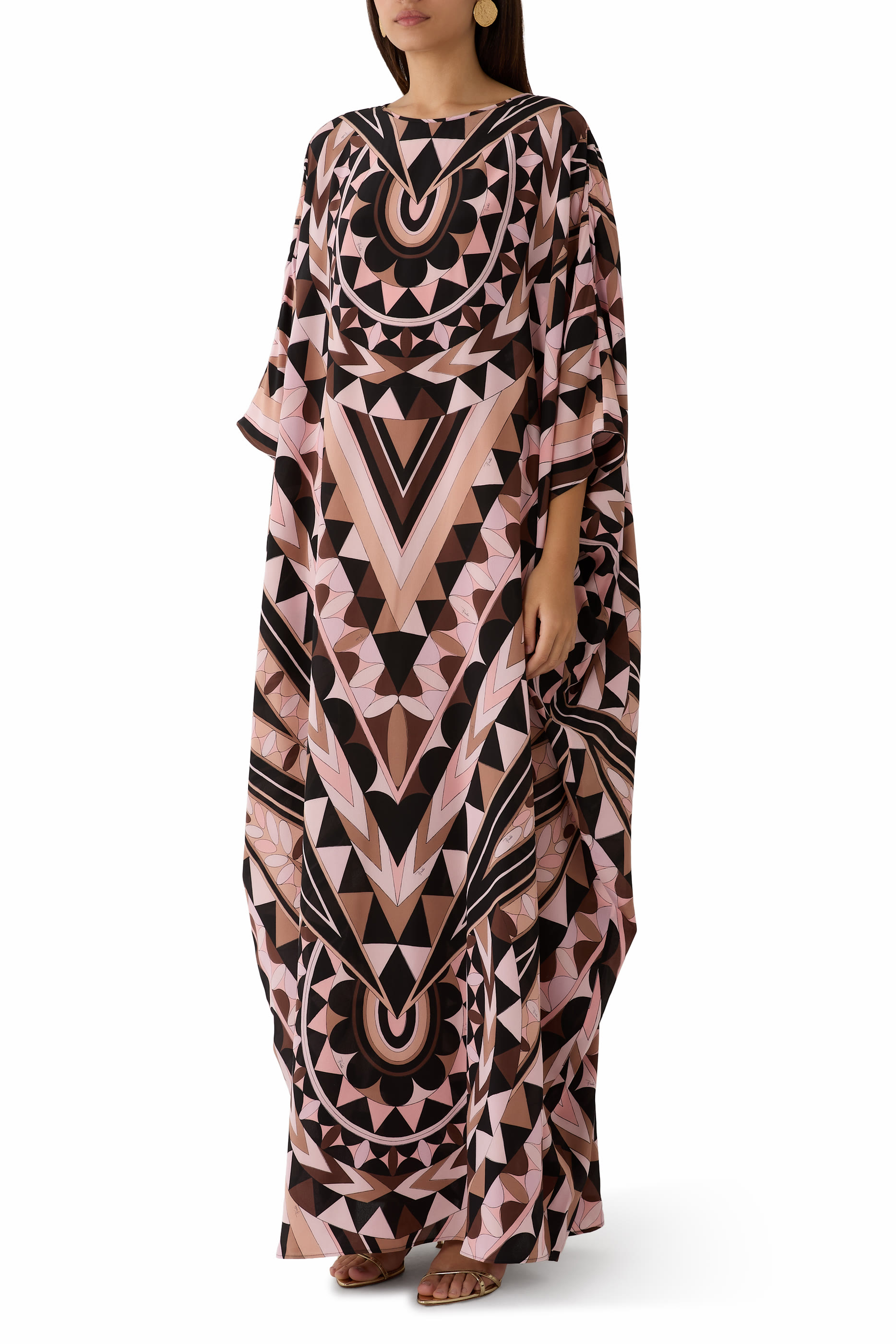 Manuba Print Silk Kaftan