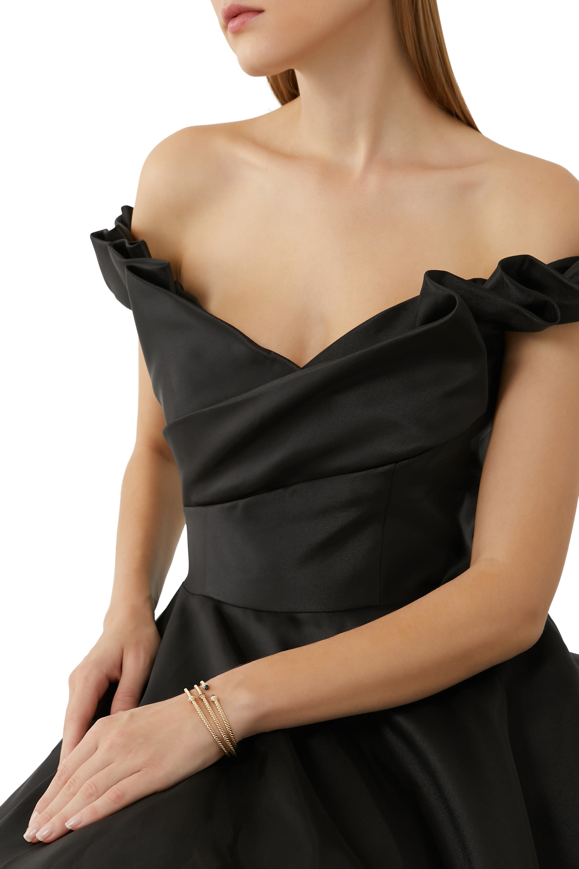 Cablespira Bracelet, 18k Yellow Gold & Blue Topaz