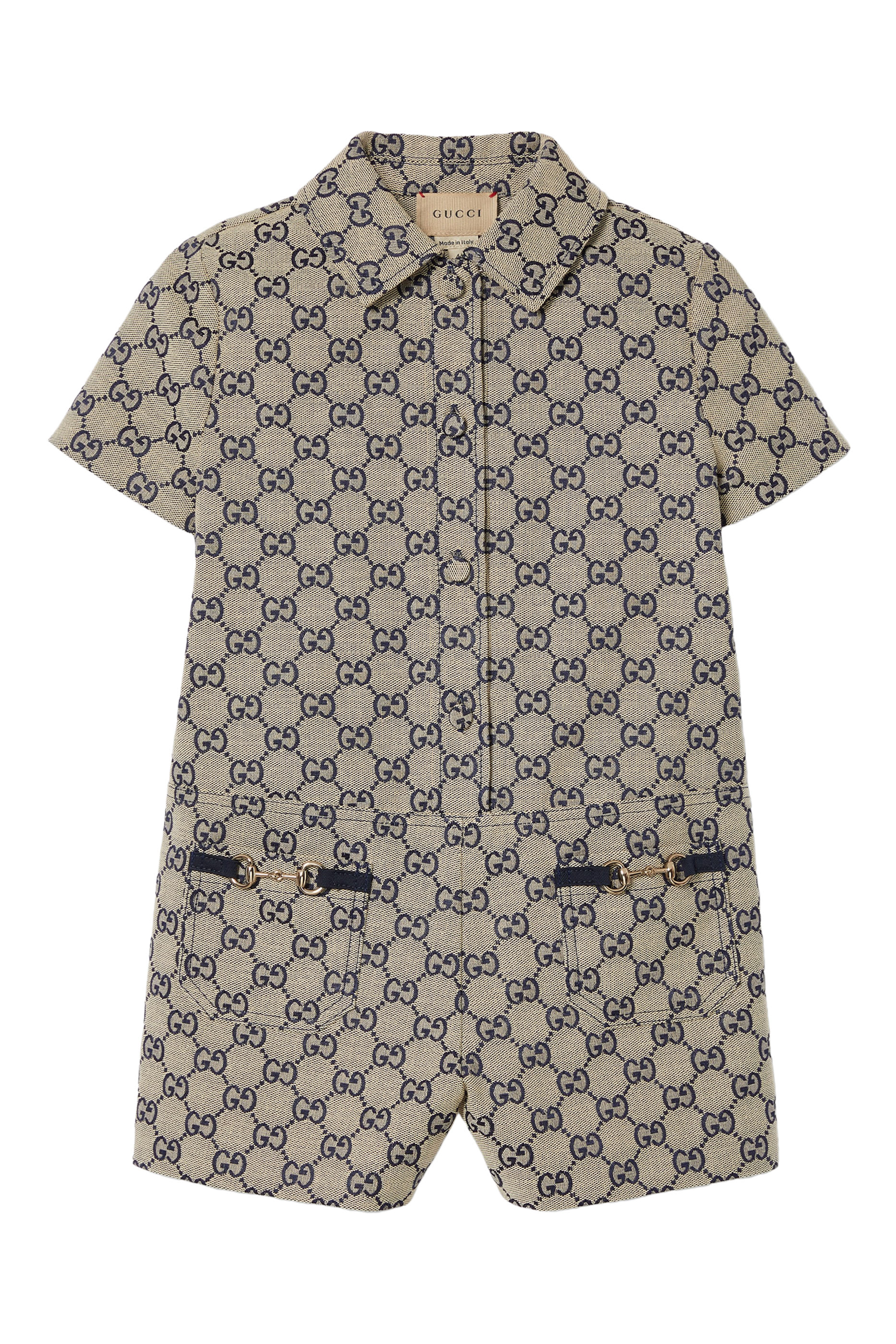 Kids GG Canvas Playsuit