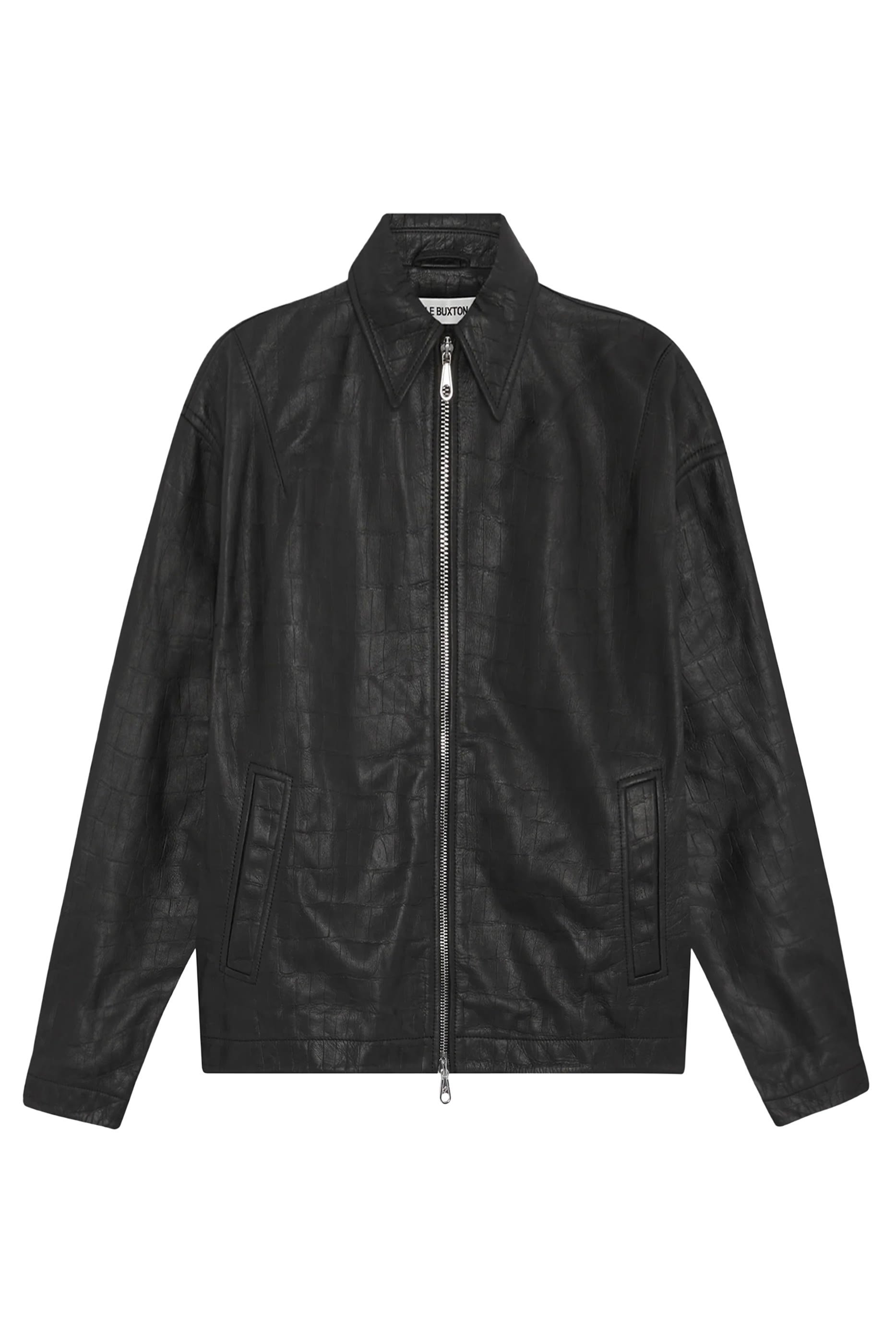 Croc Leather Jacket