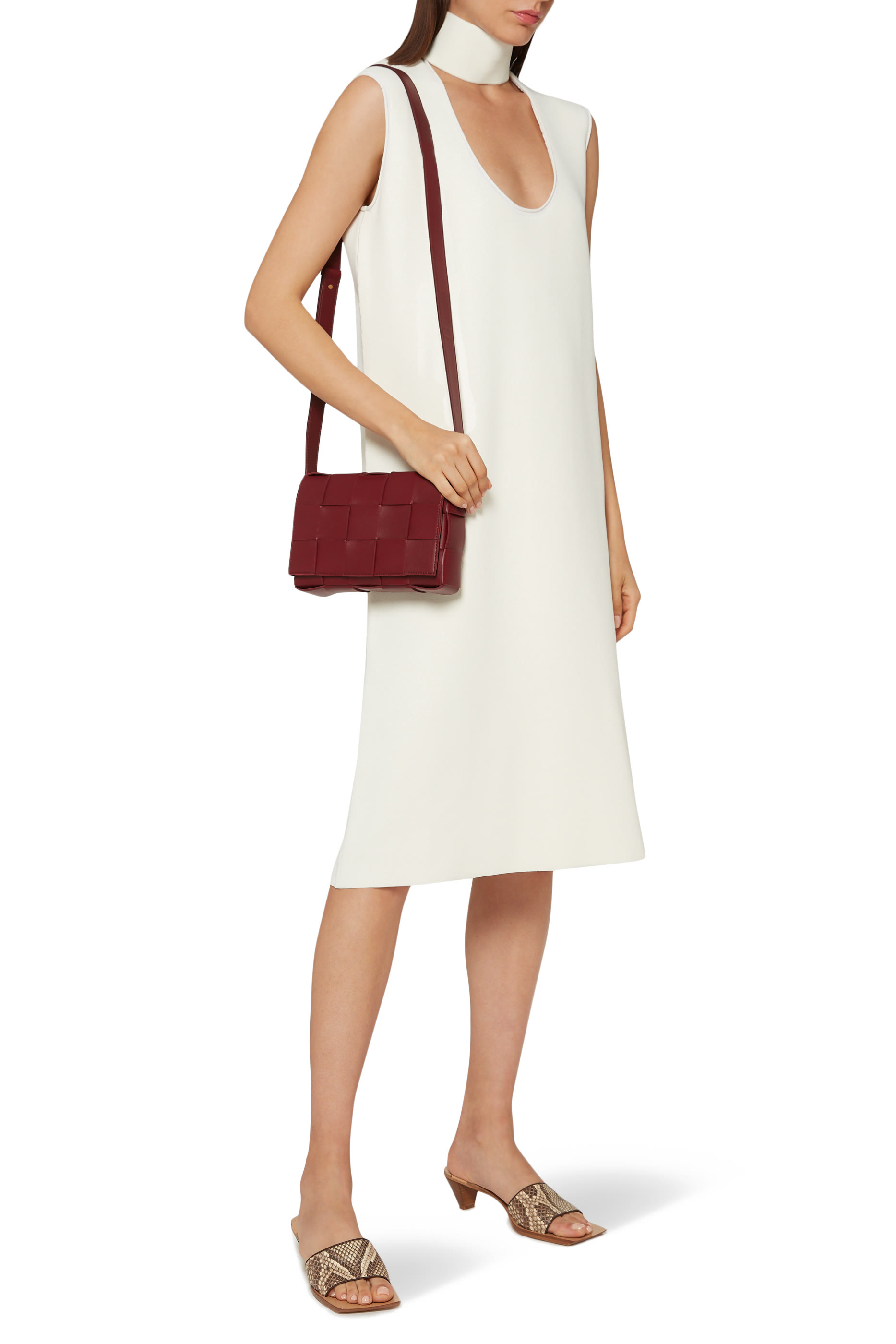 Intrecciato Leather Cassette Bag