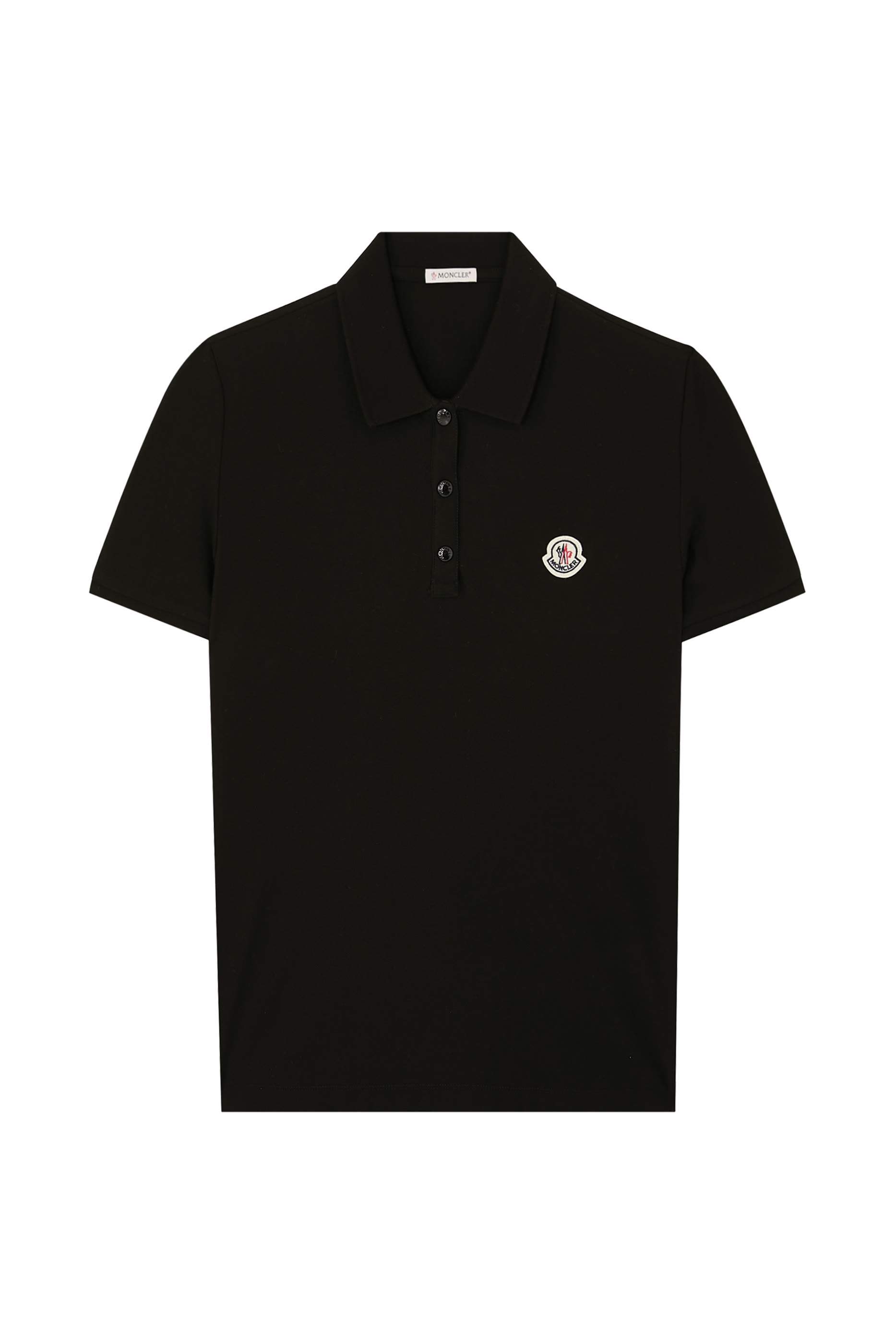 Logo Patch Cotton Piquet Polo Shirt