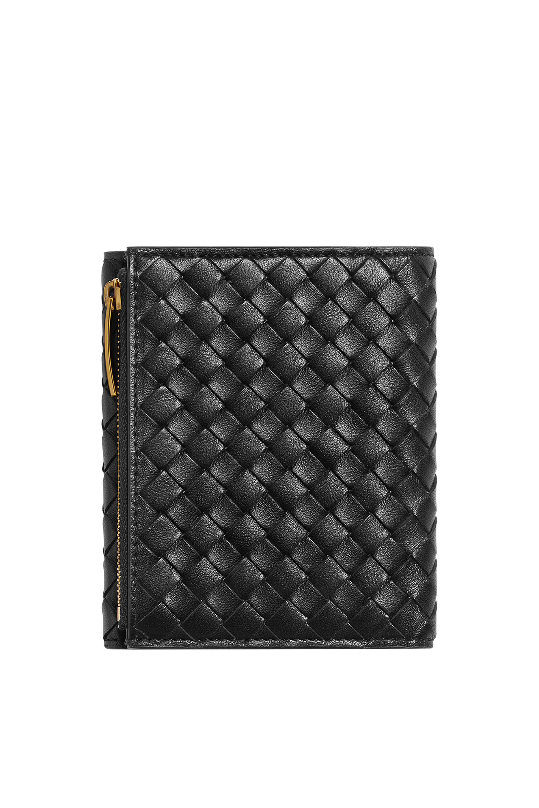 Intrecciato Piccolo Small Bi-Fold Zipped Wallet
