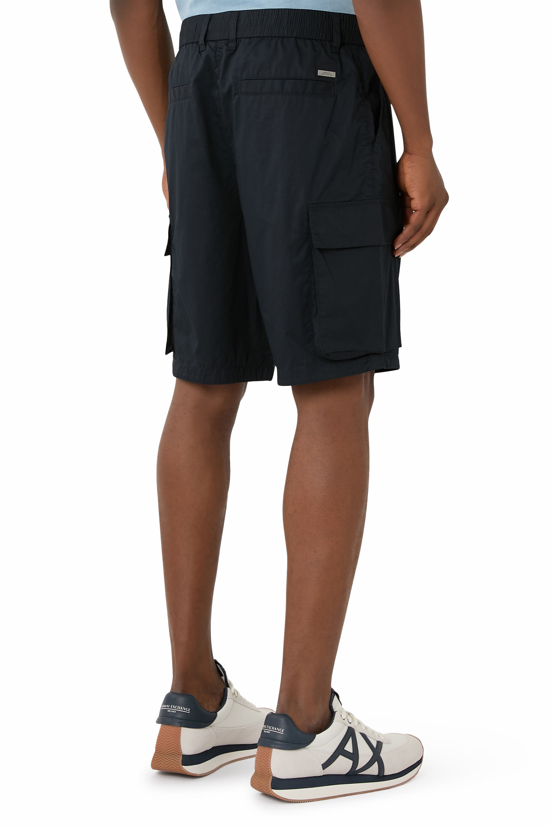 Maxi Pockets Cotton Twill Cargo Shorts