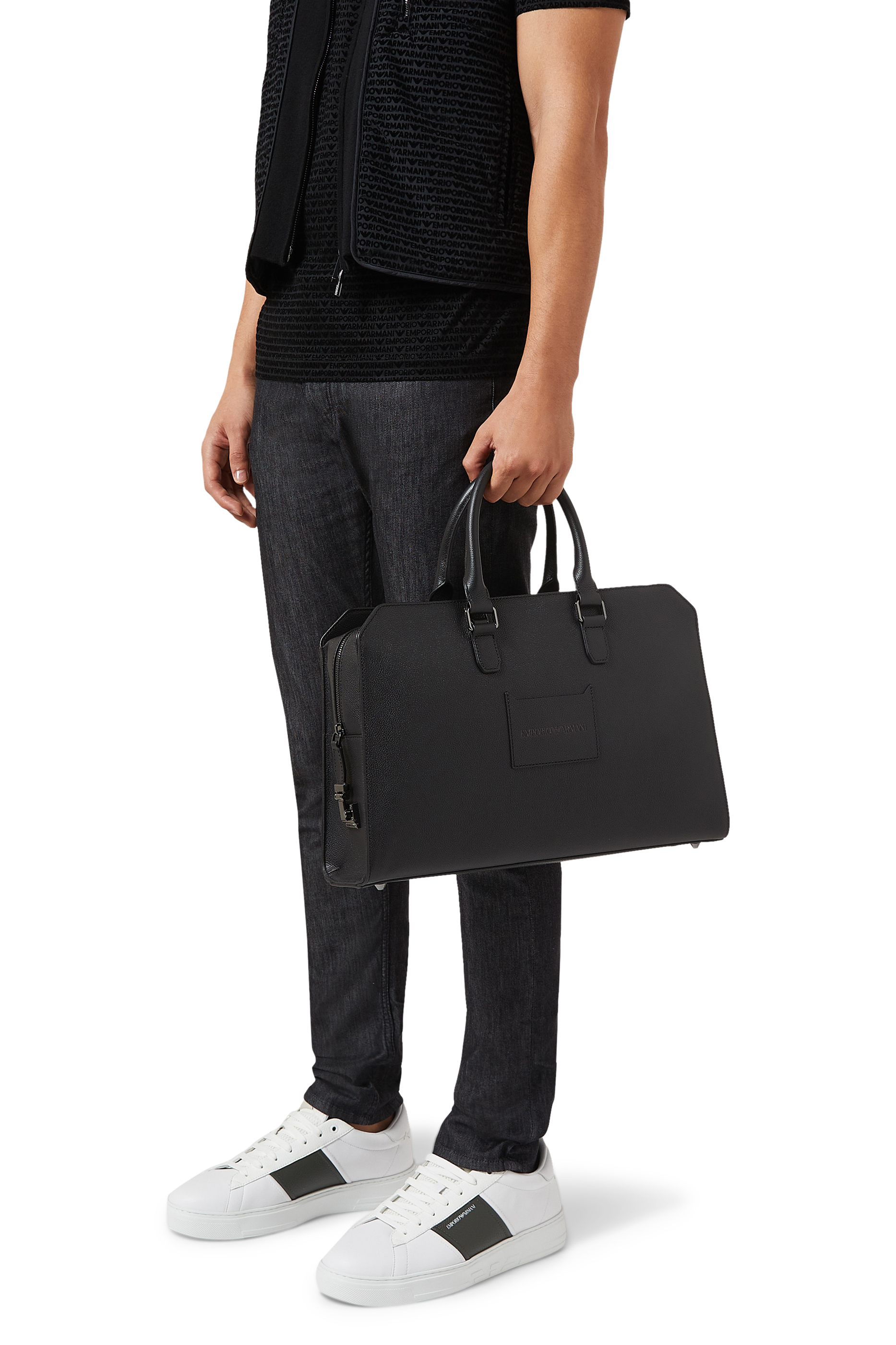 Business Tumbled Leather Bag