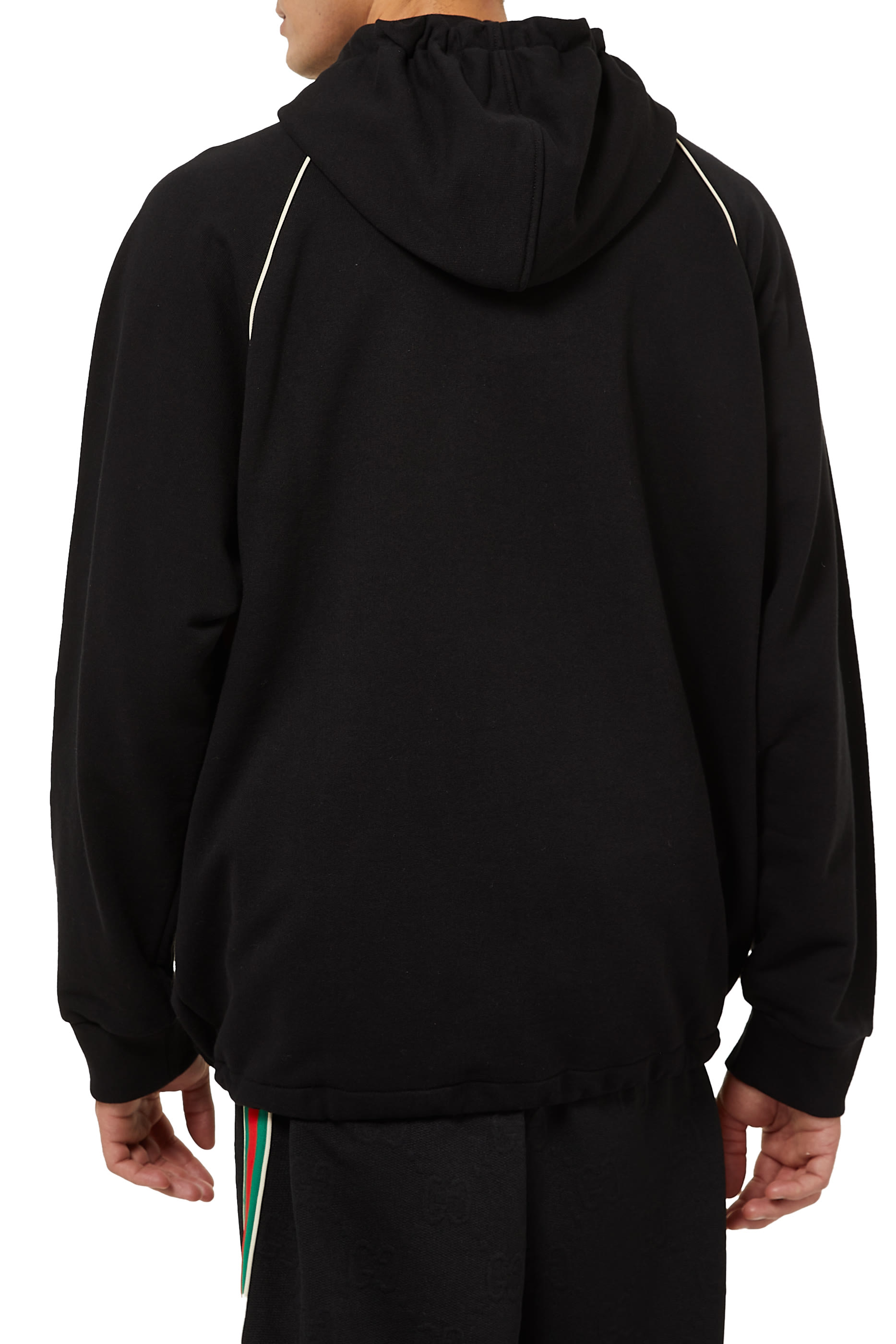 Cotton jersey sweatshirt with web