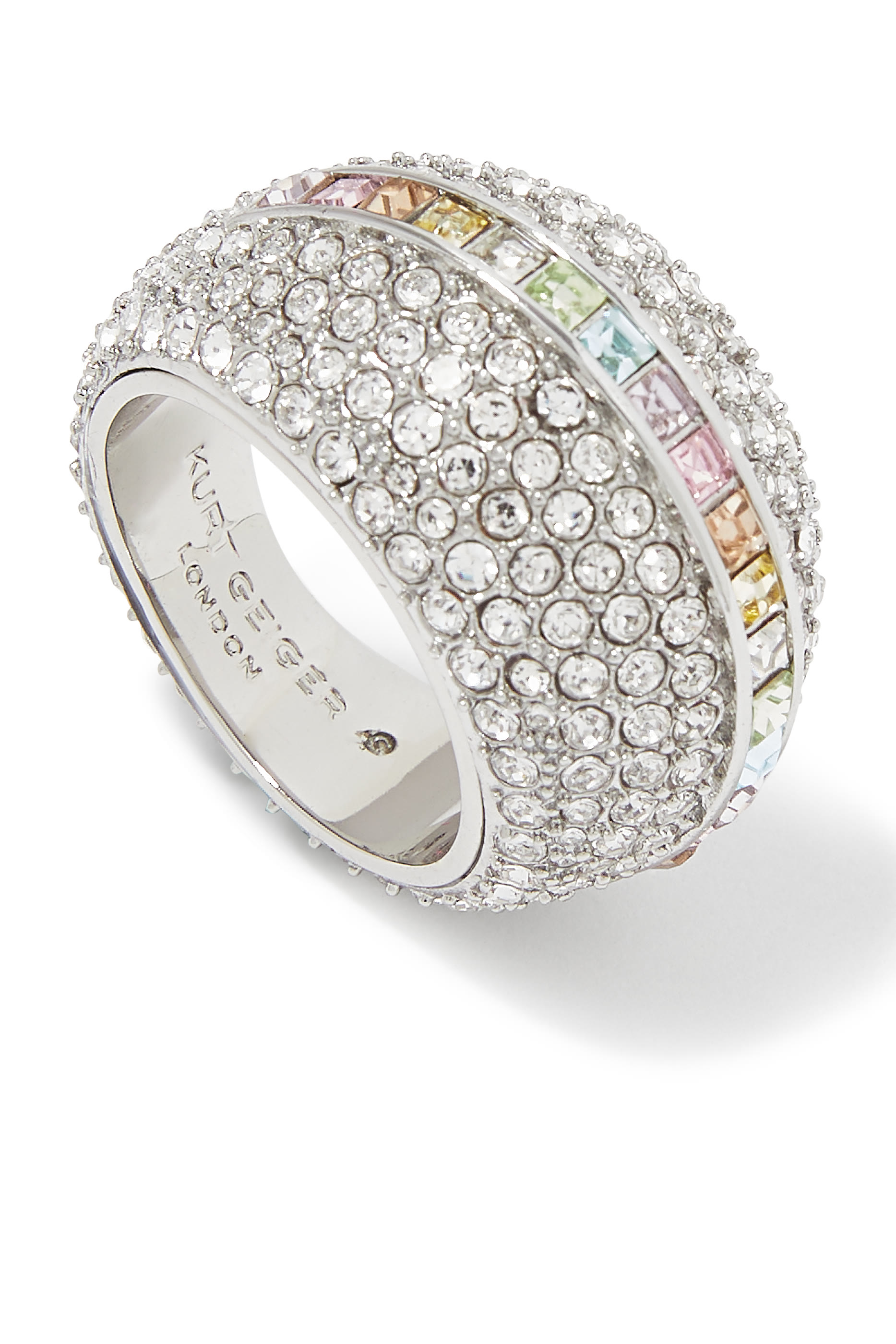Pave Rainbow Ring