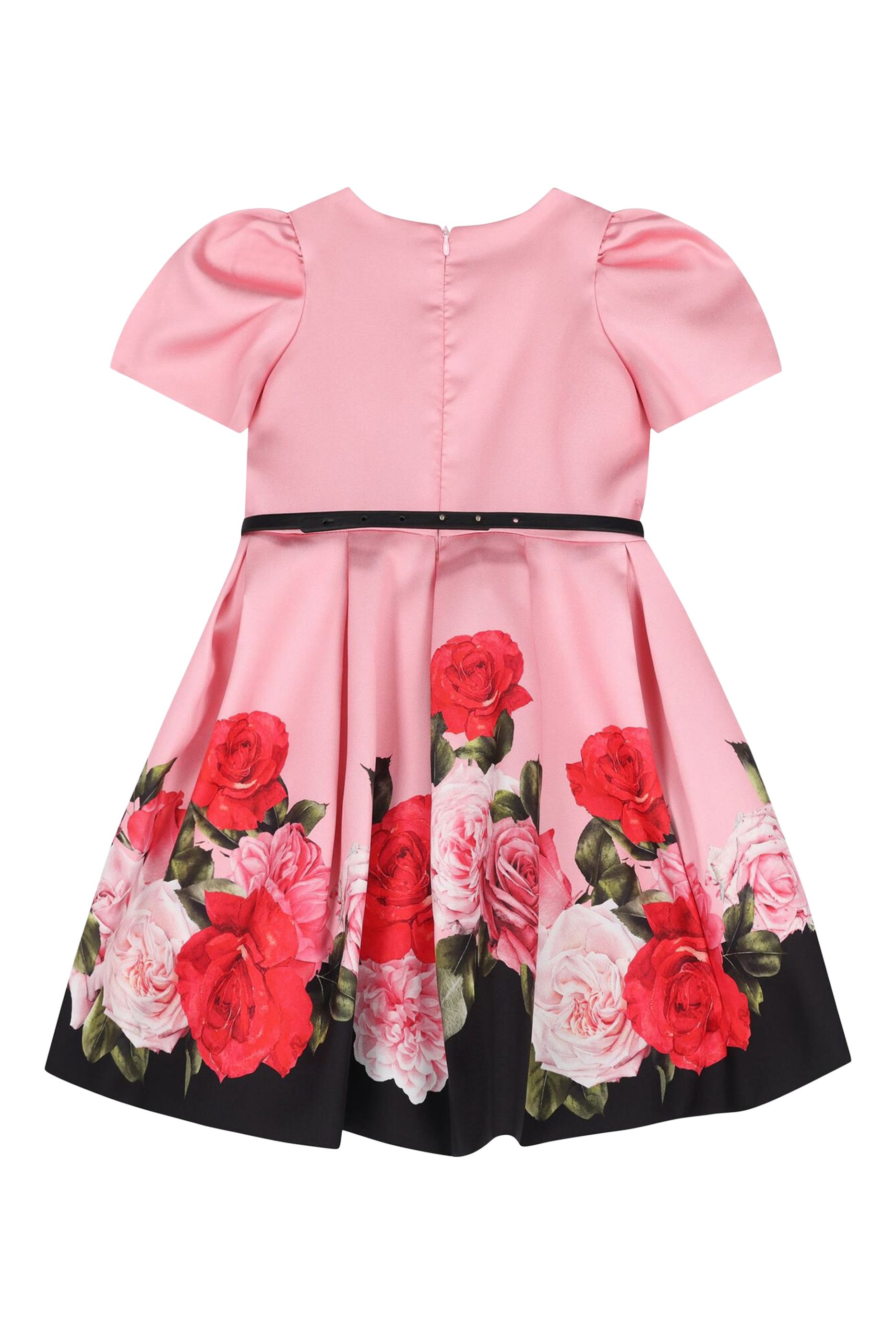 Kids Roses Satin Dress