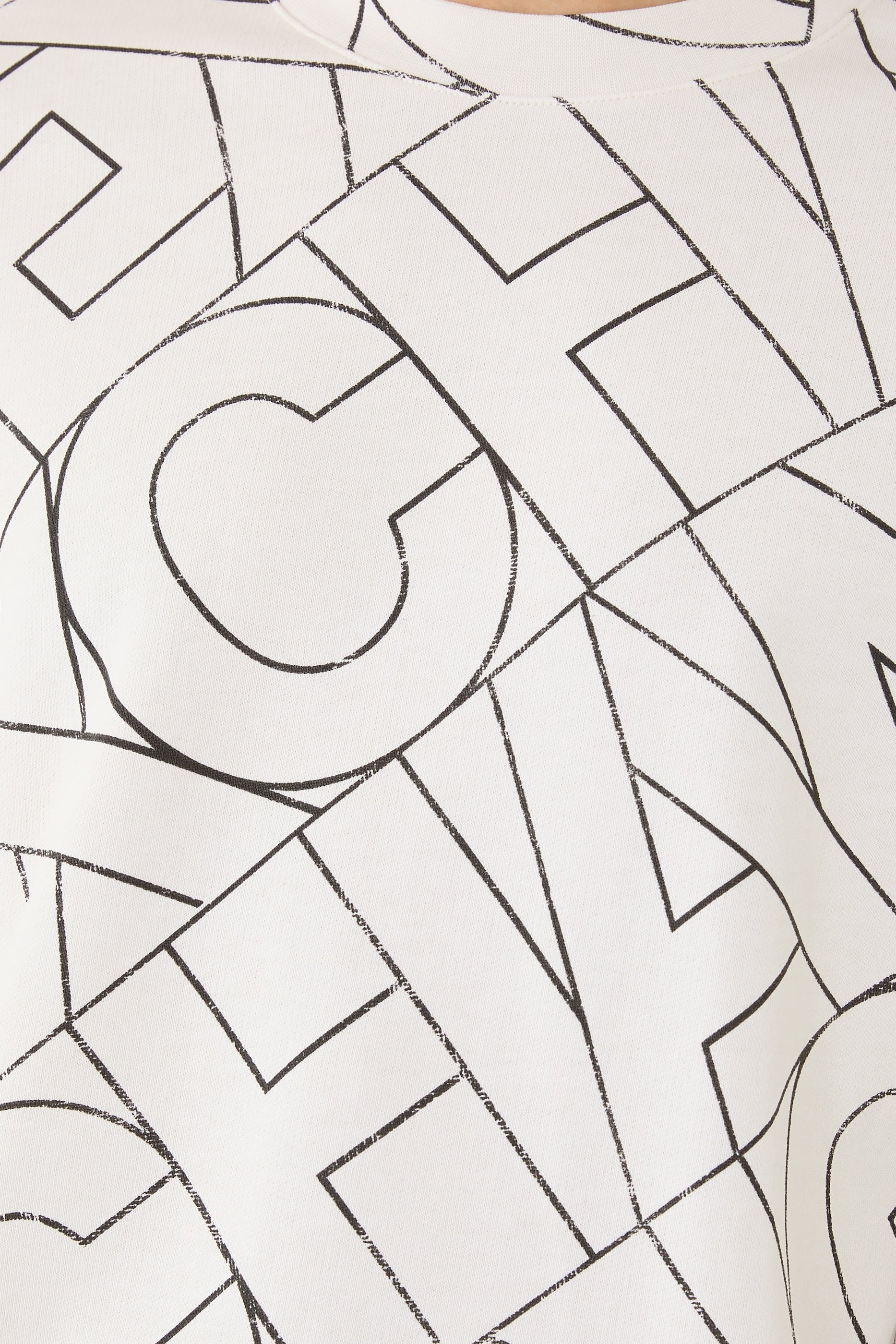 AX Logo All-Over Crew Neck Sweatshirt