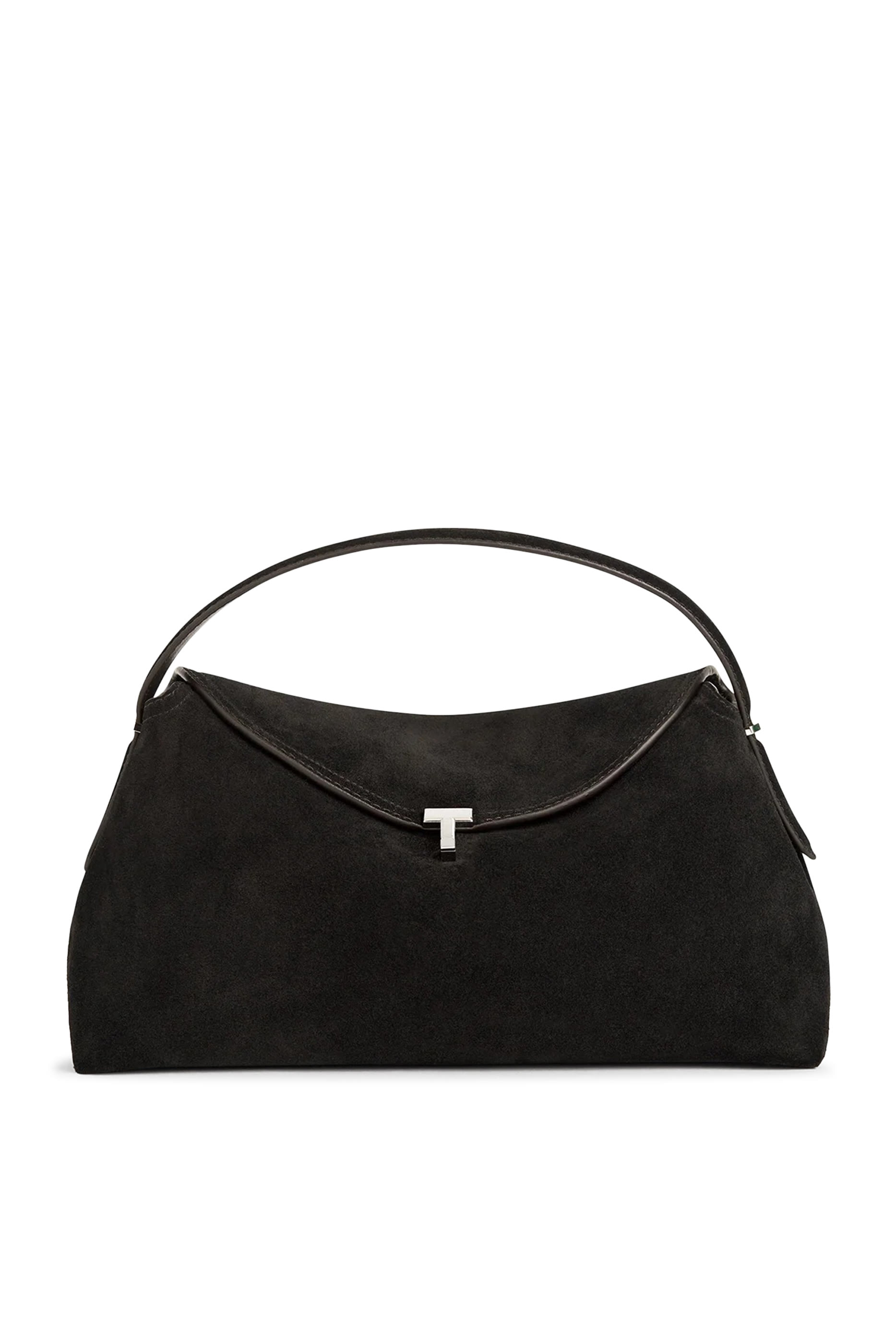 T-Lock Suede Top Handle Bag