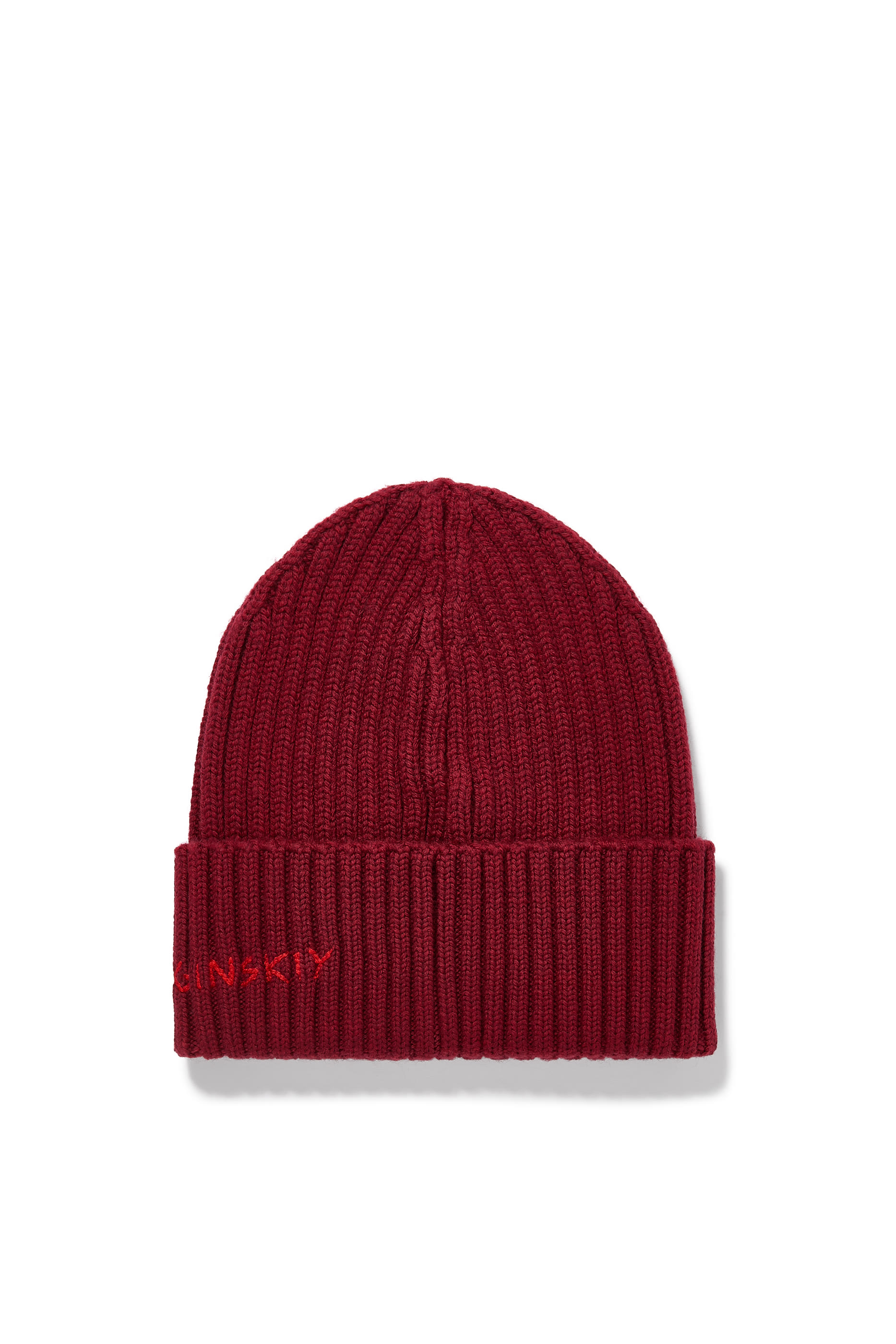 Monogram-Embroidered Wool Beanie