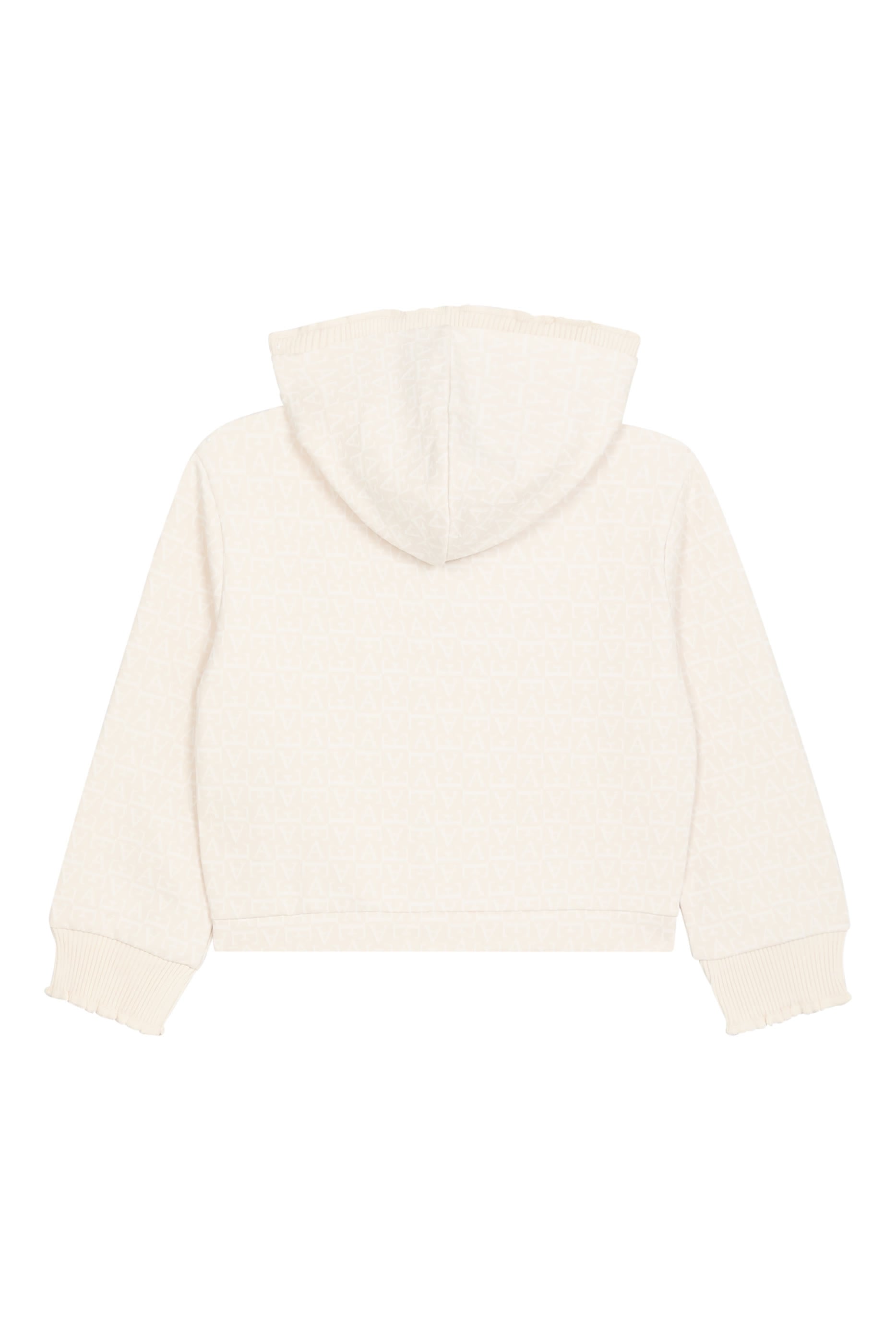 Kids Hooded Monogram Zip Sweatshirt 