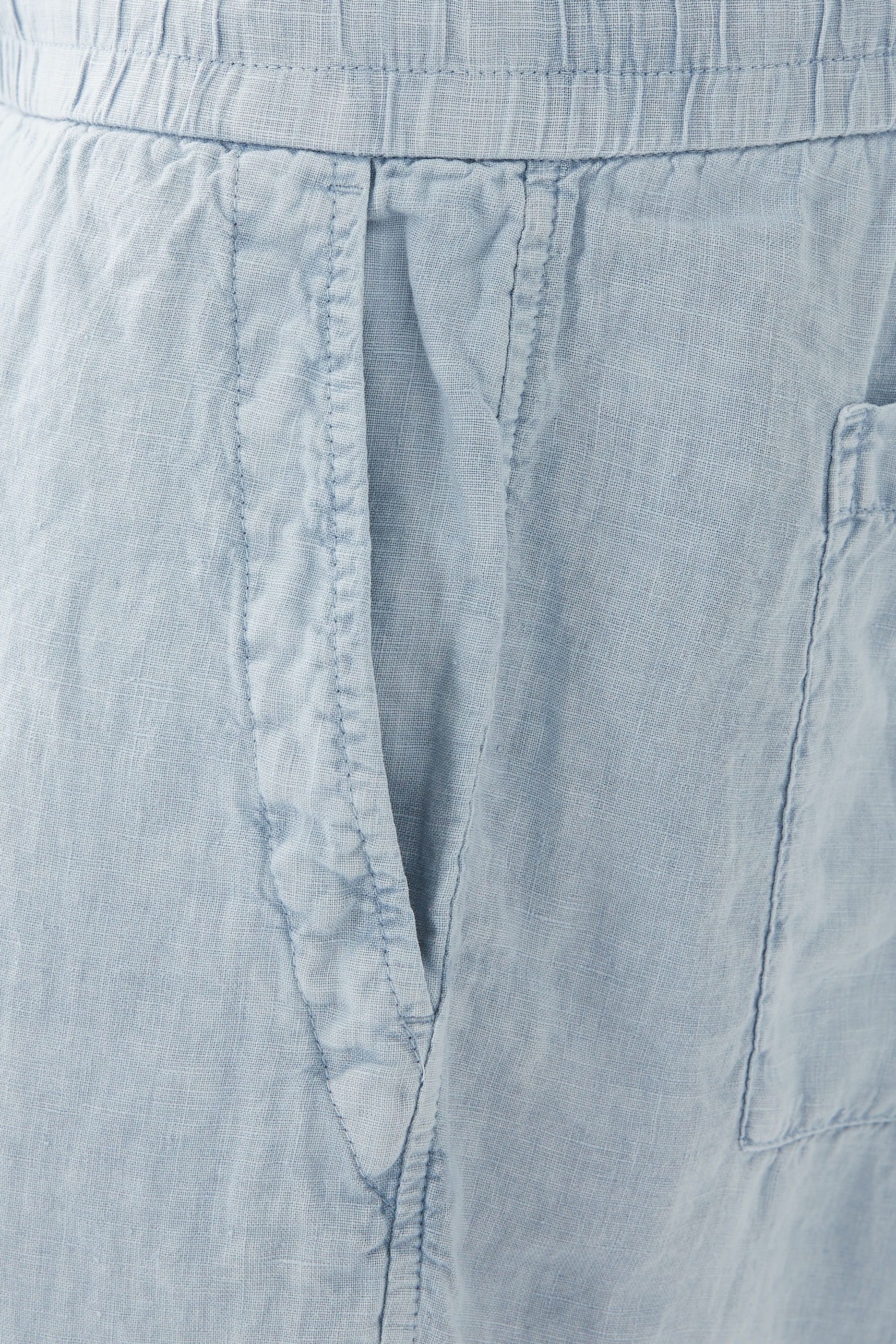 Relaxed Fit Linen Shorts