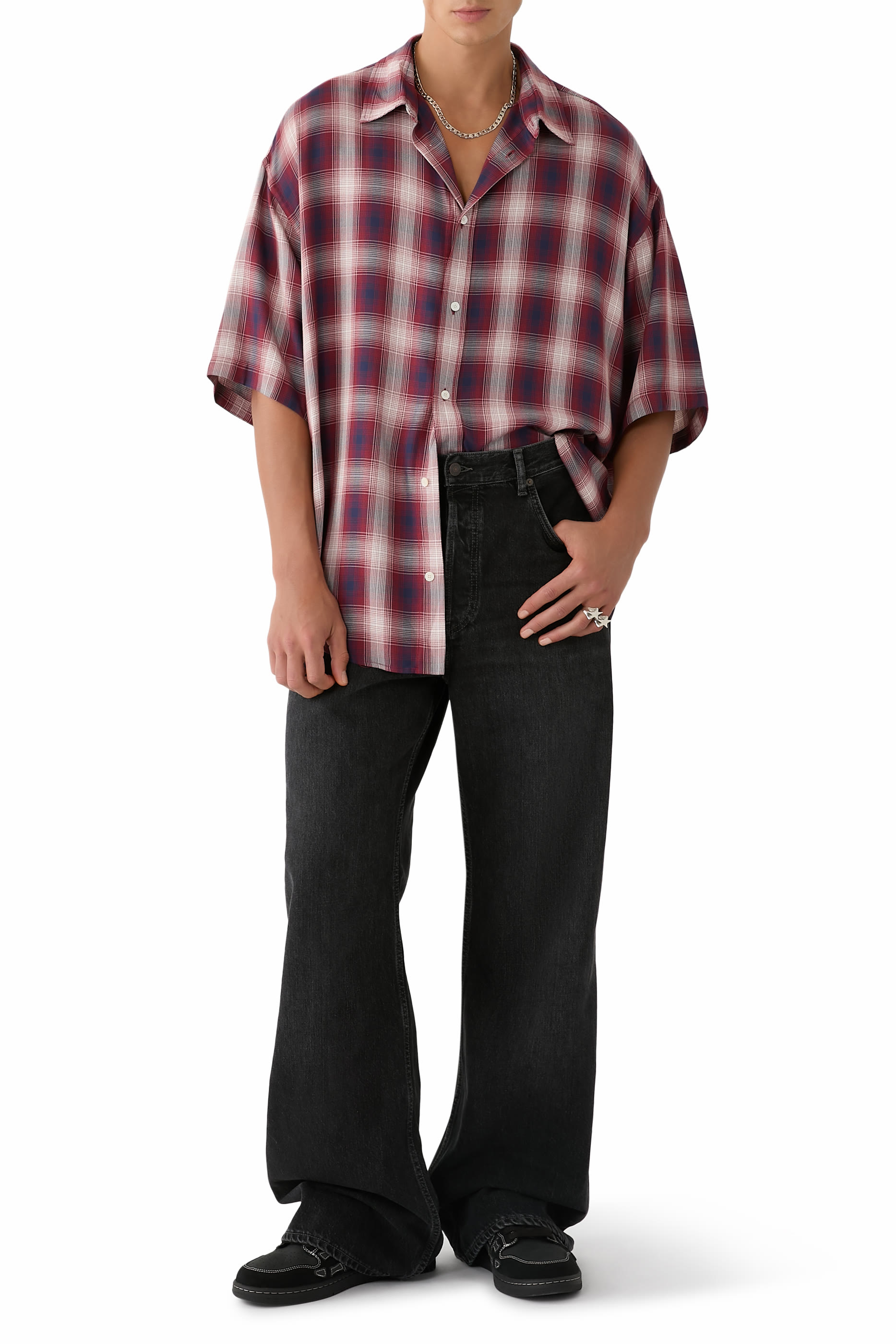 Button-Up Flannel Shirt