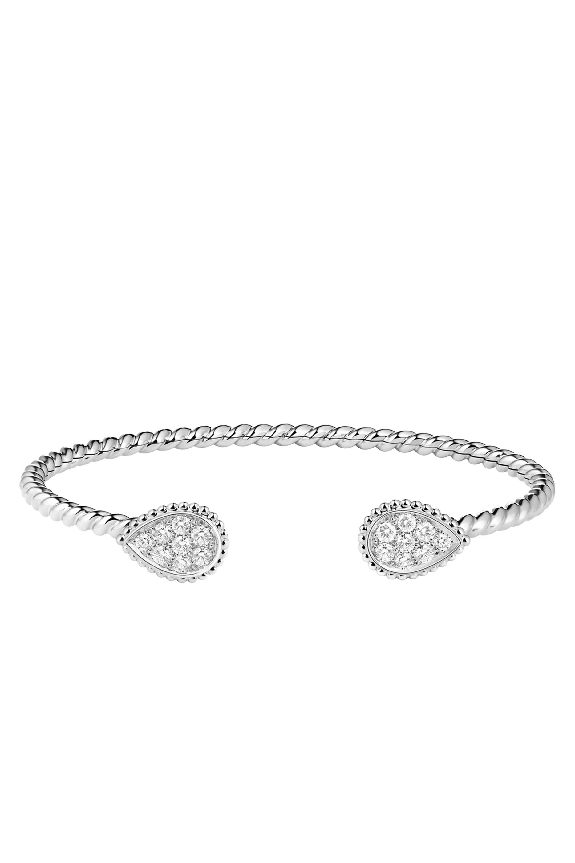 Serpent Bohème Bracelet, 18K White Gold & Diamonds