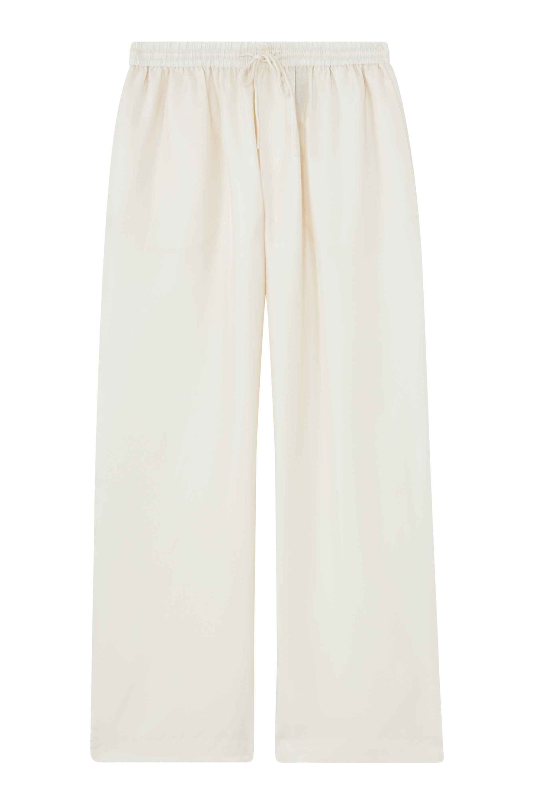 Wide-Leg Silk Trousers