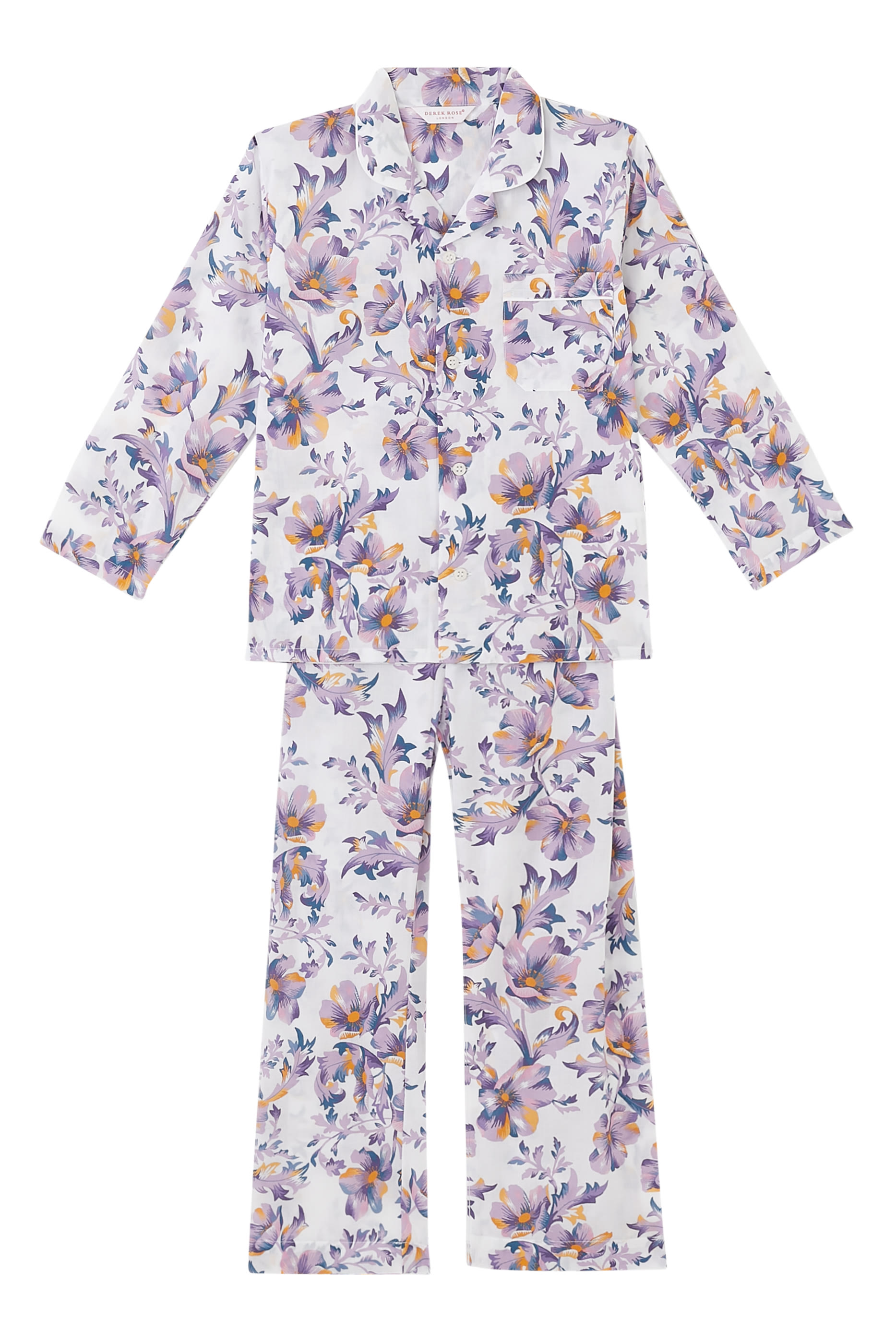 Kids Wildflower Print Pajama Set