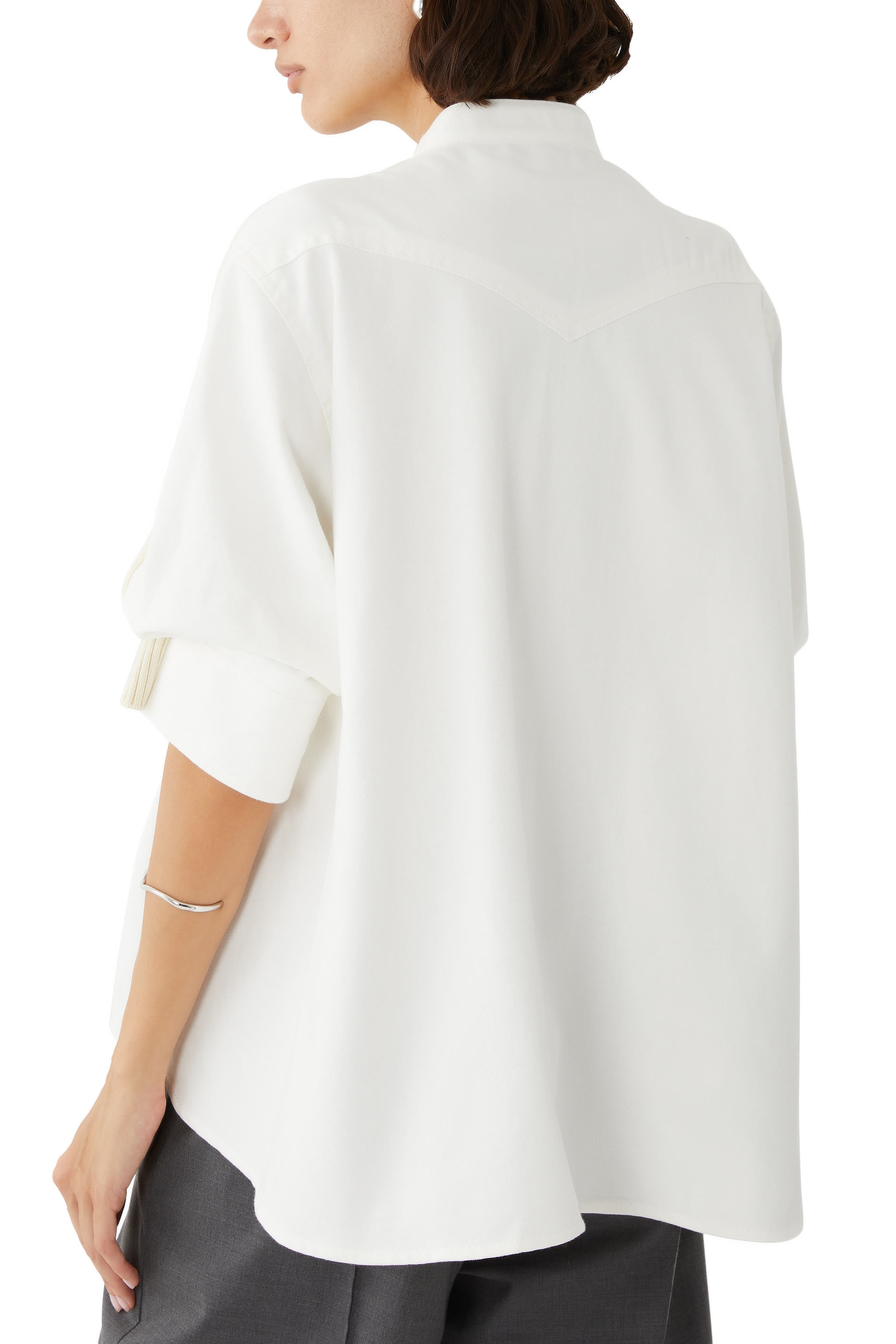 Denim x Knit Cardigan