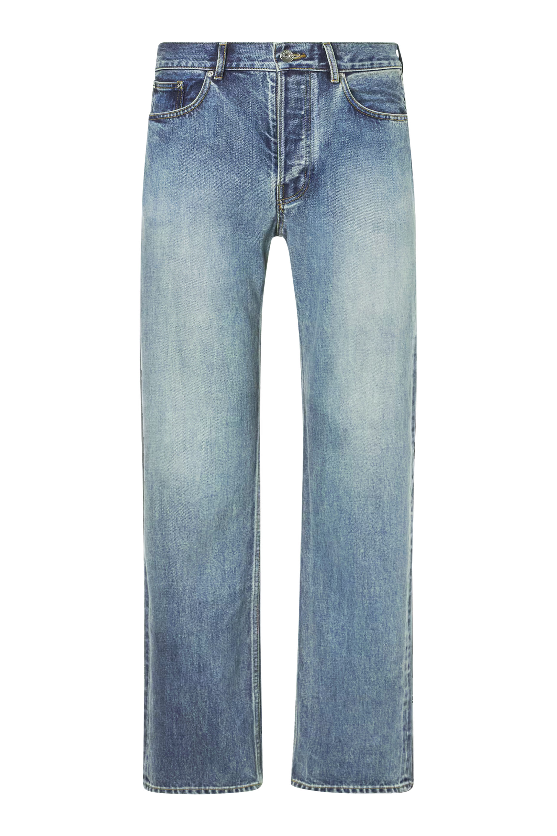 Straight-Leg Denim Jeans