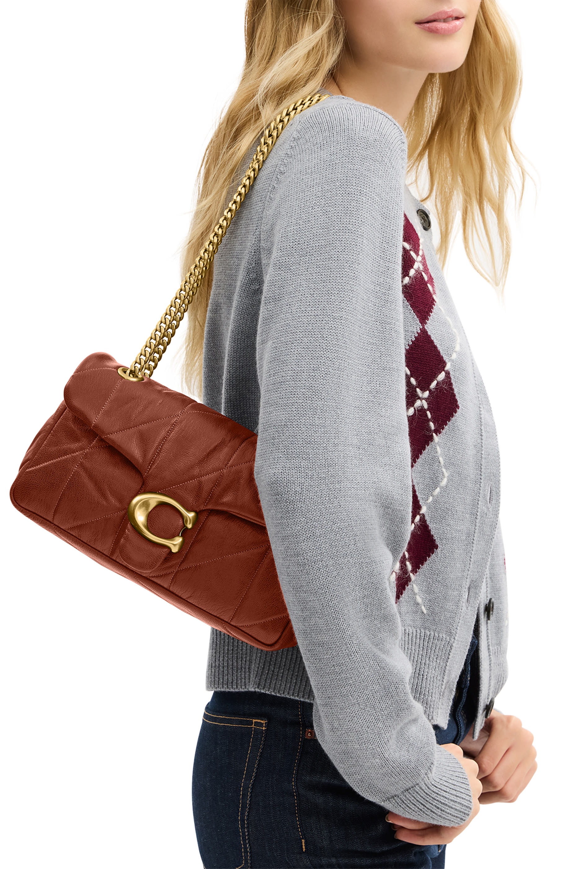  Tabby Shoulder Bag 26 with Quilting