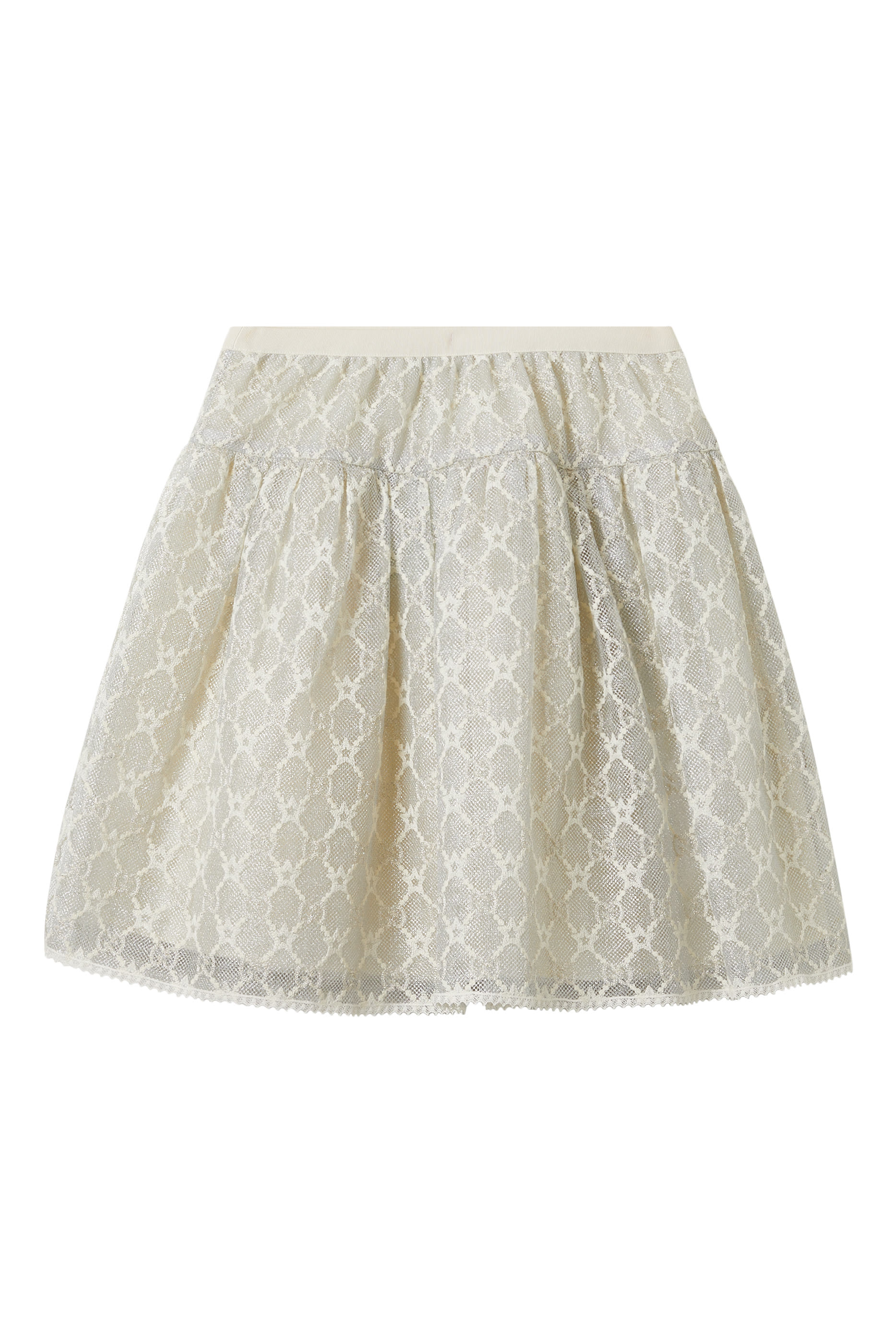 Kids Embroidered Tulle Skirt