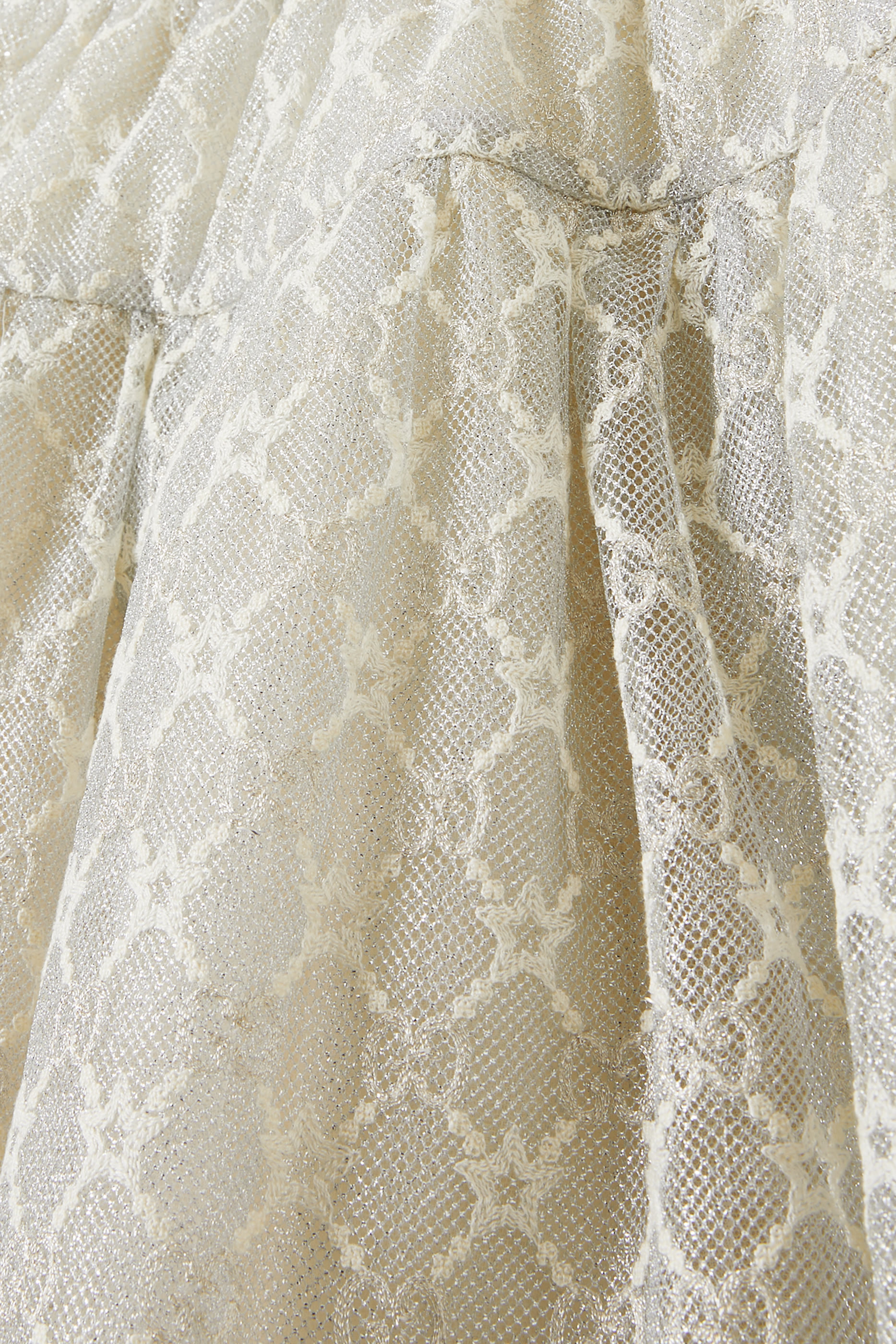 Kids Embroidered Tulle Skirt