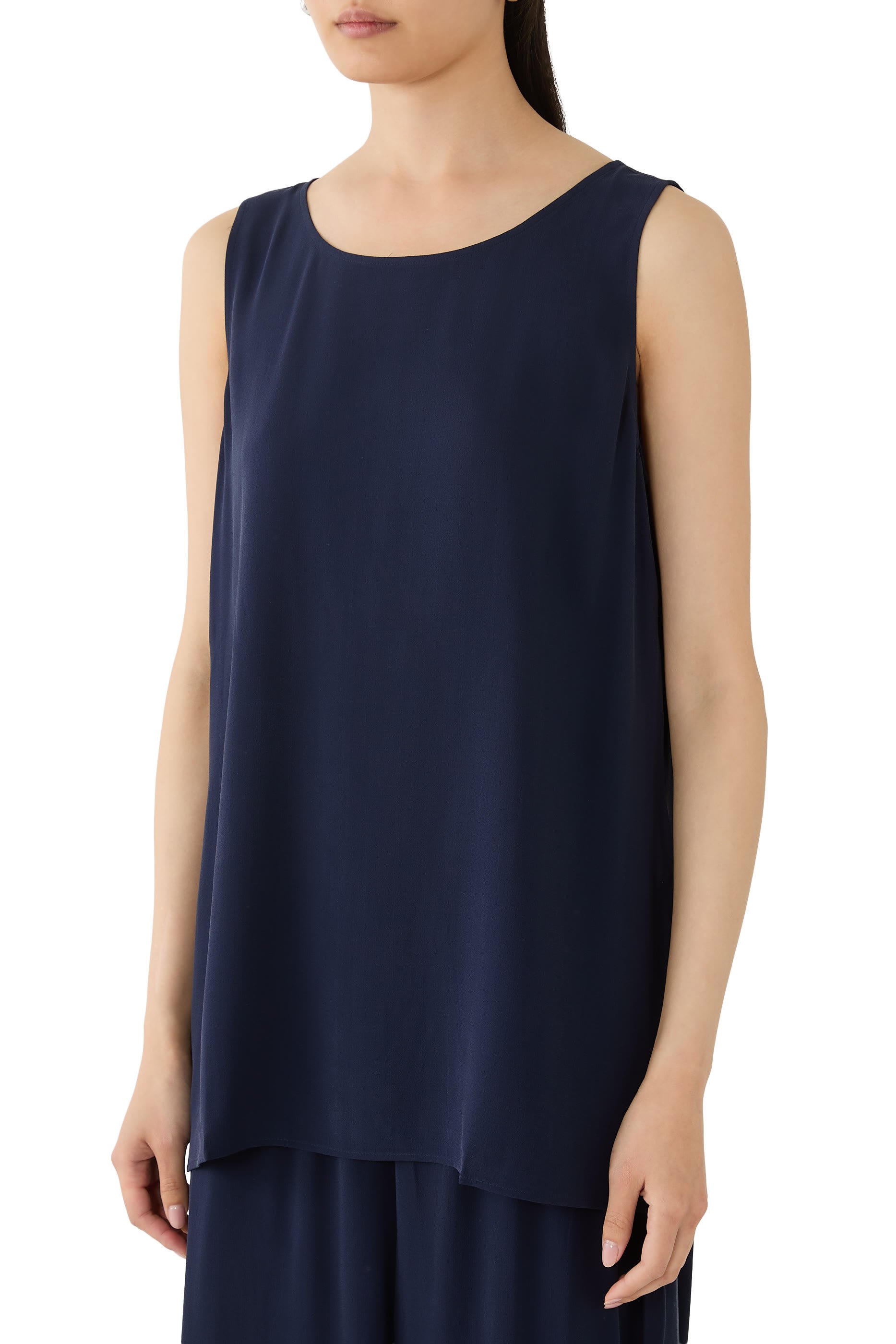 Ballet Neck Long Tank Top