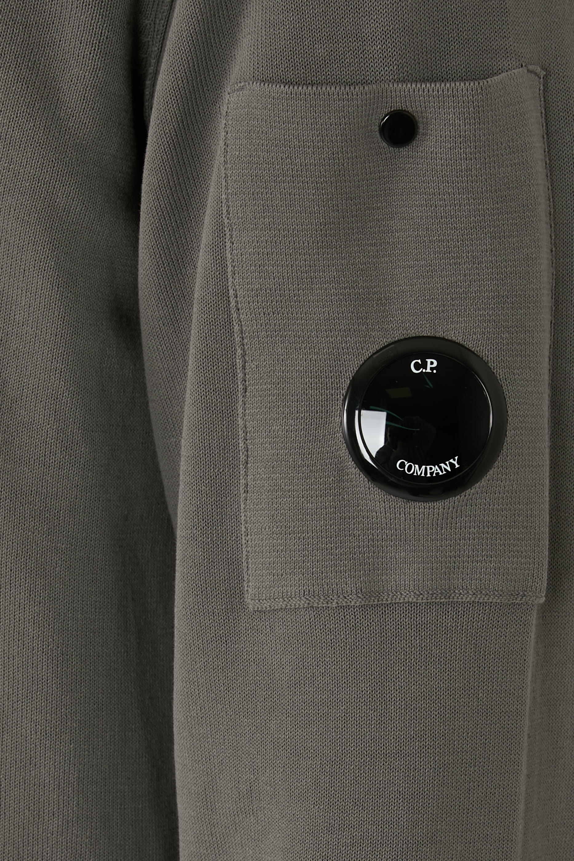 Cotton Crepe Half-Zip Sweater