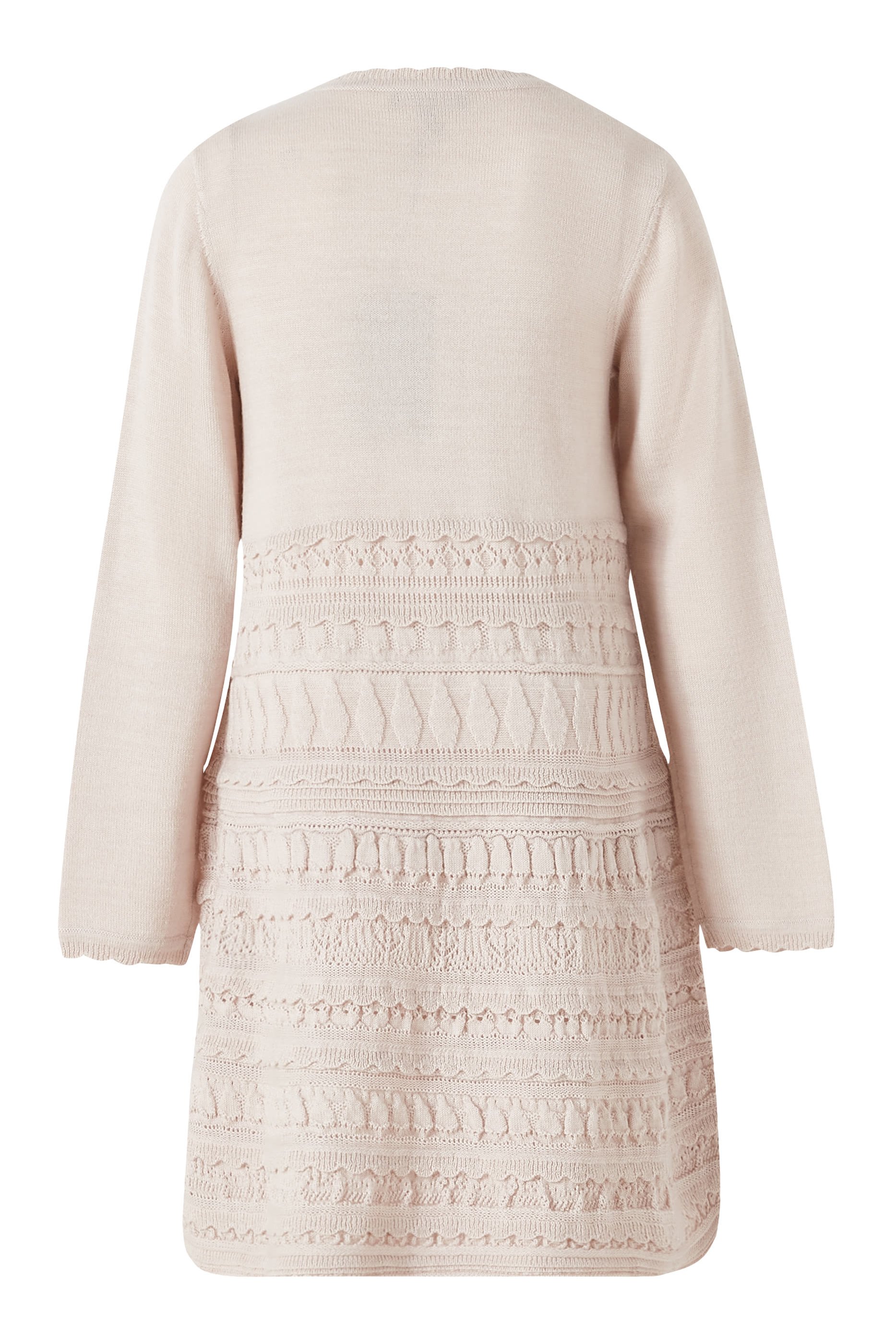 Kids Wool-Blend Micro Ruffles Knit Dress 