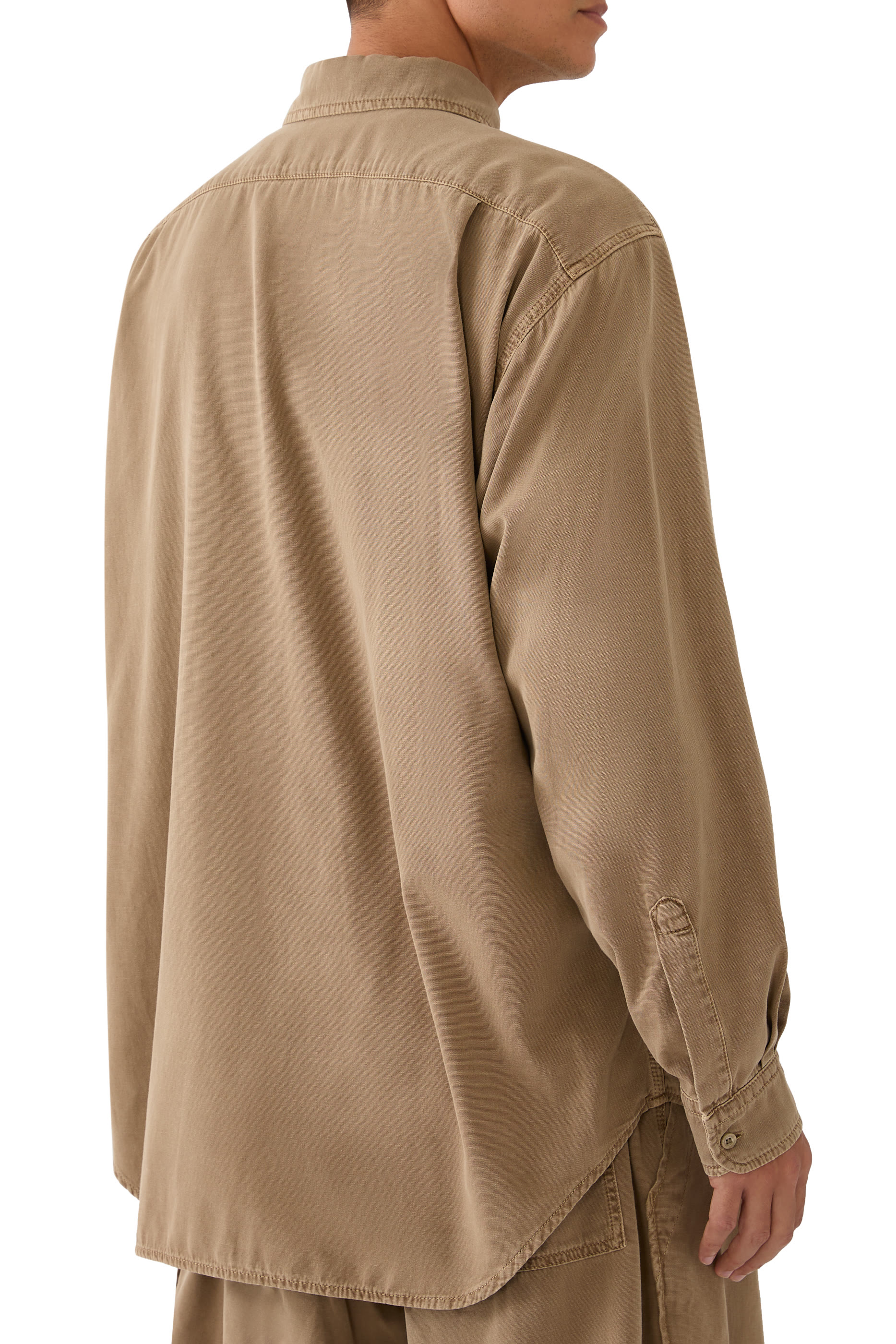 Laurel Crown Emblem Cotton Shirt