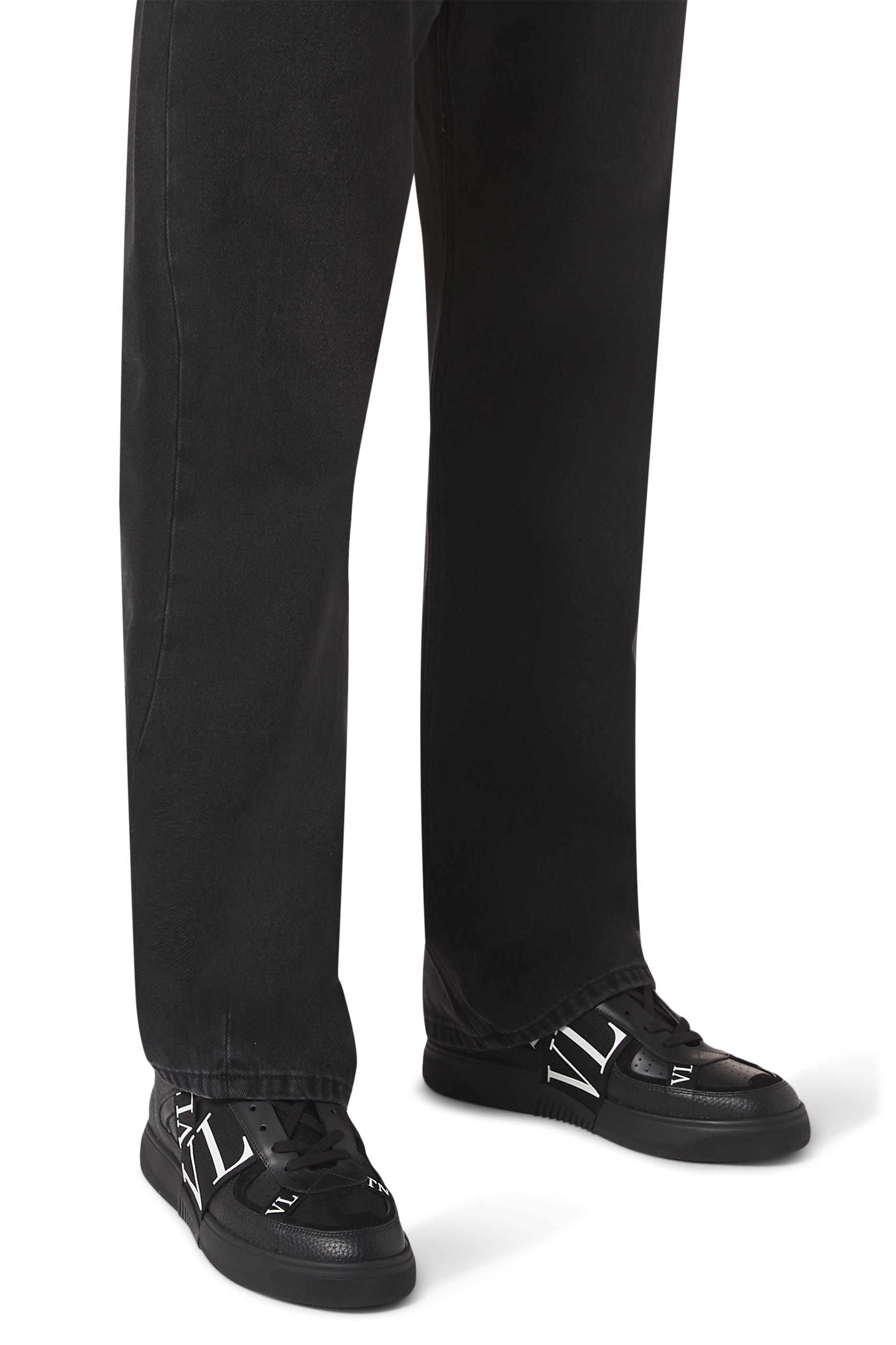 VLTN Band Low-Top Calfskin Sneakers