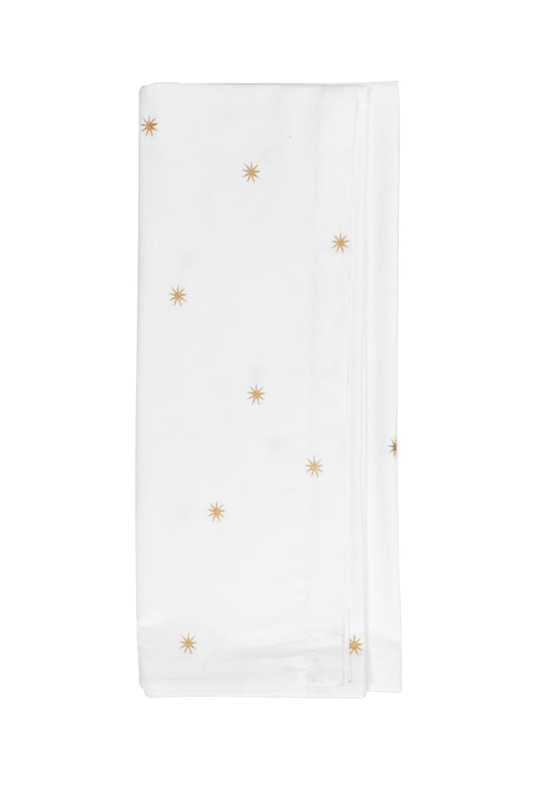 Stars Gold Embroidery Table Cloth