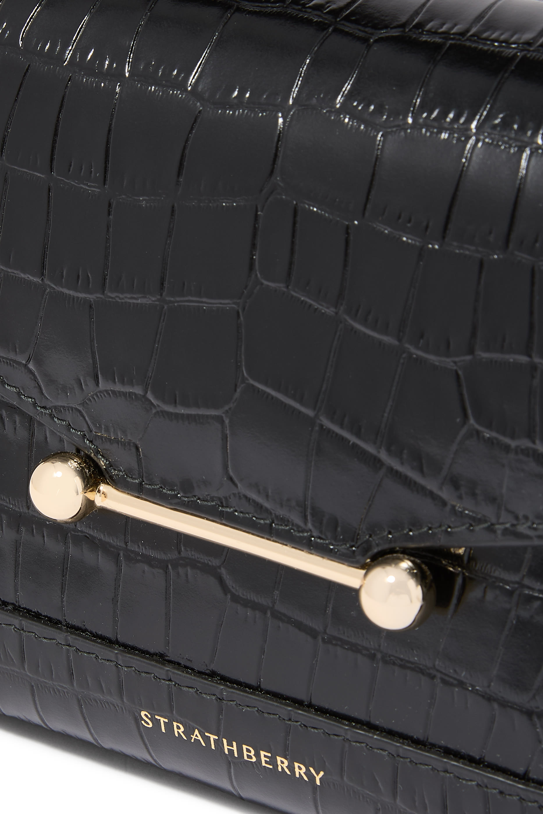 Mosaic Nano Croc-Embossed Handbag