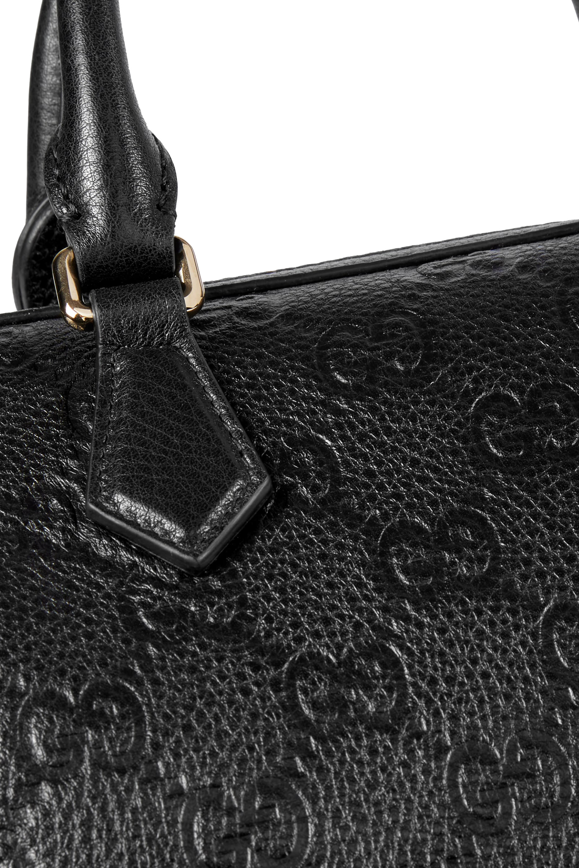 GG Emblem Small Top Handle Bag