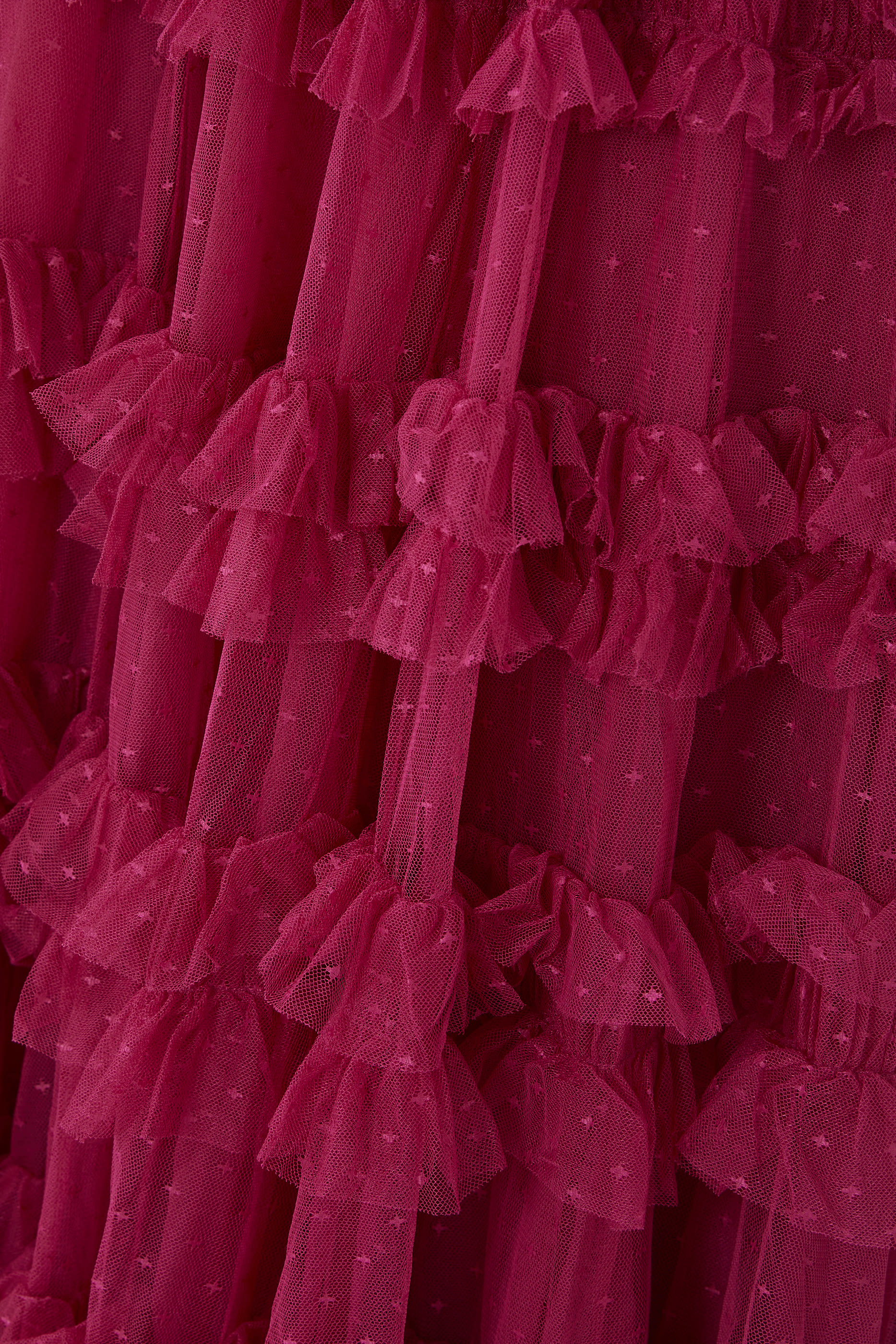 Lisette Ruffle Off Shoulder Gown