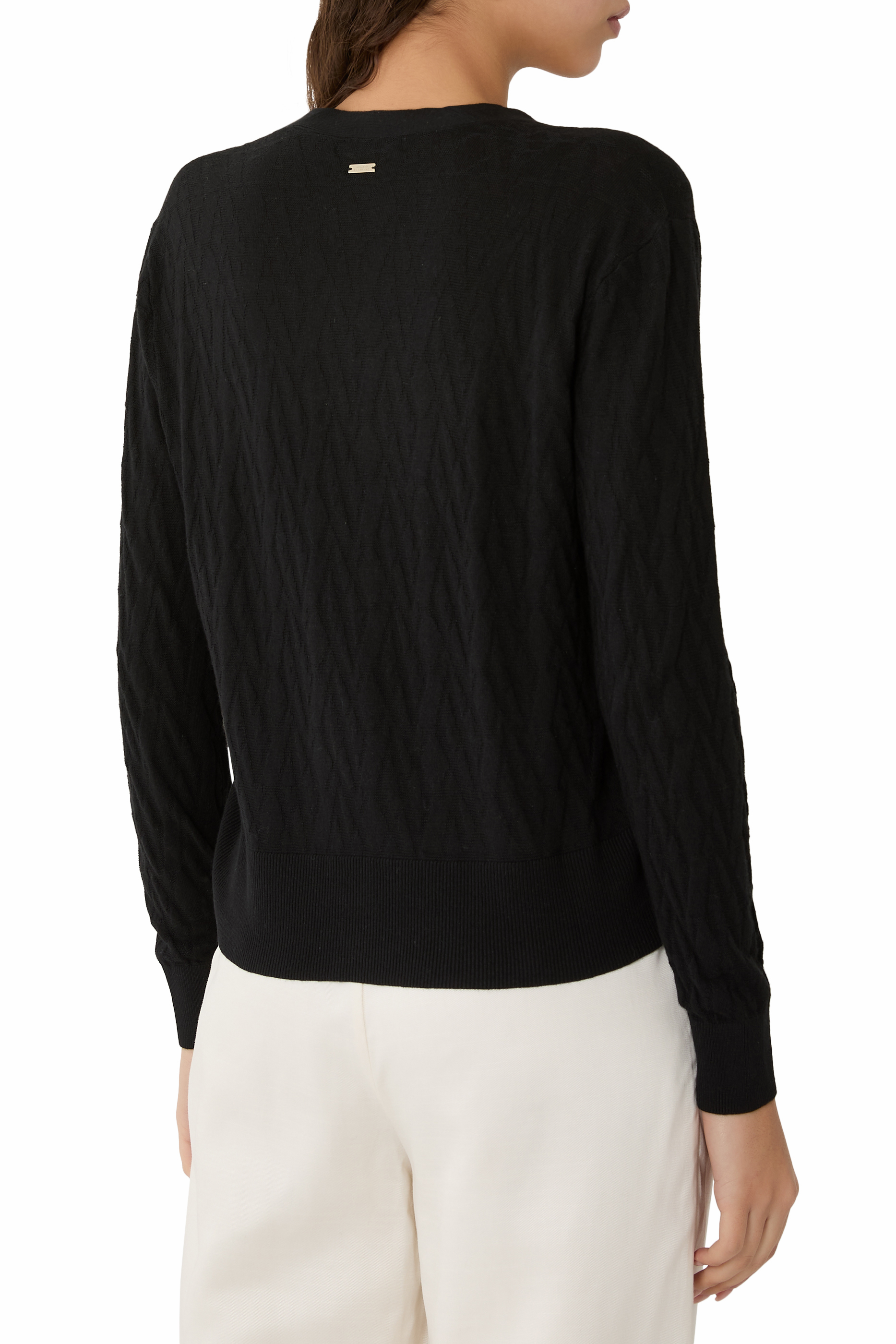 Monogram Buttoned Cardigan