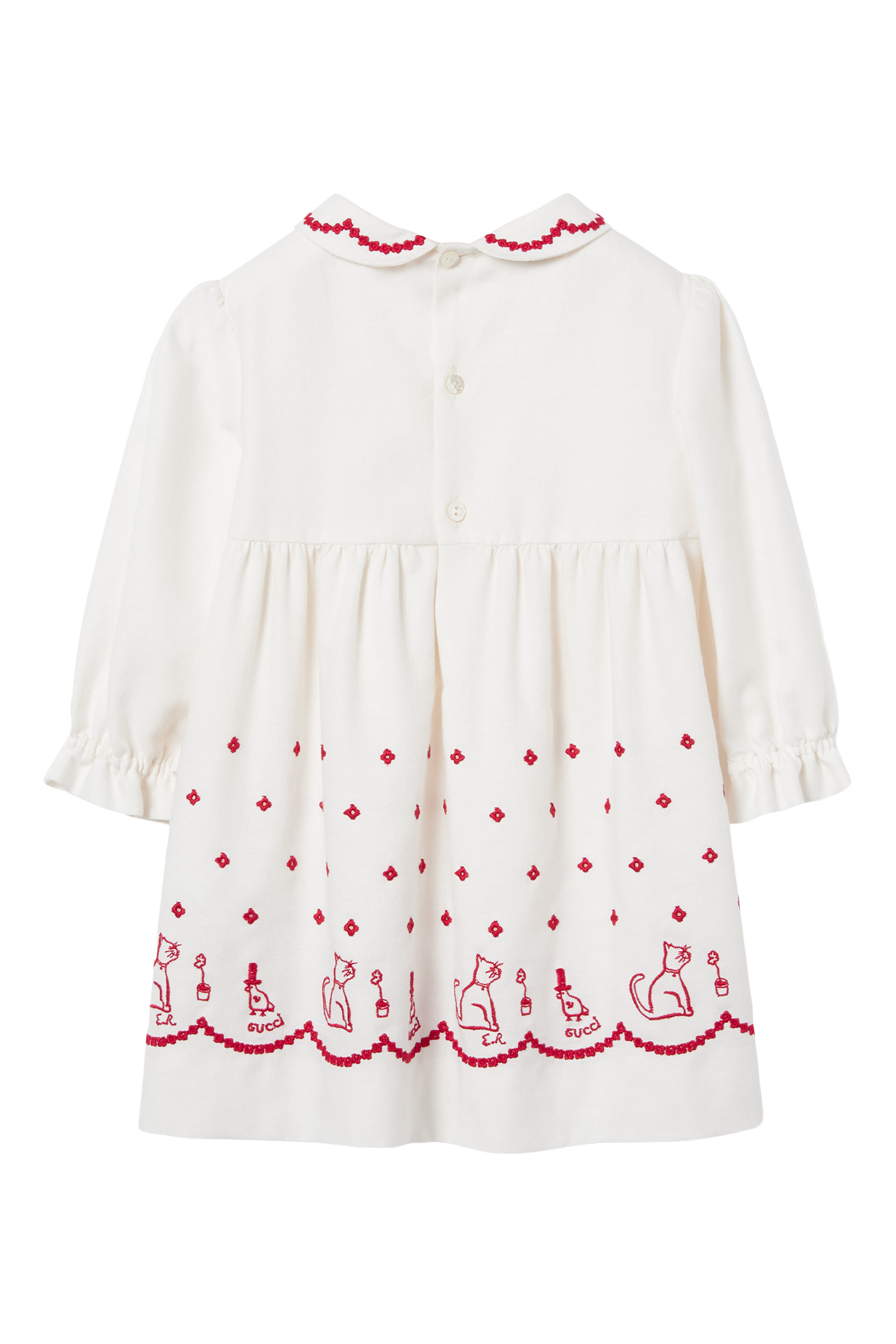 Kids Cotton Wool Blend Dress 