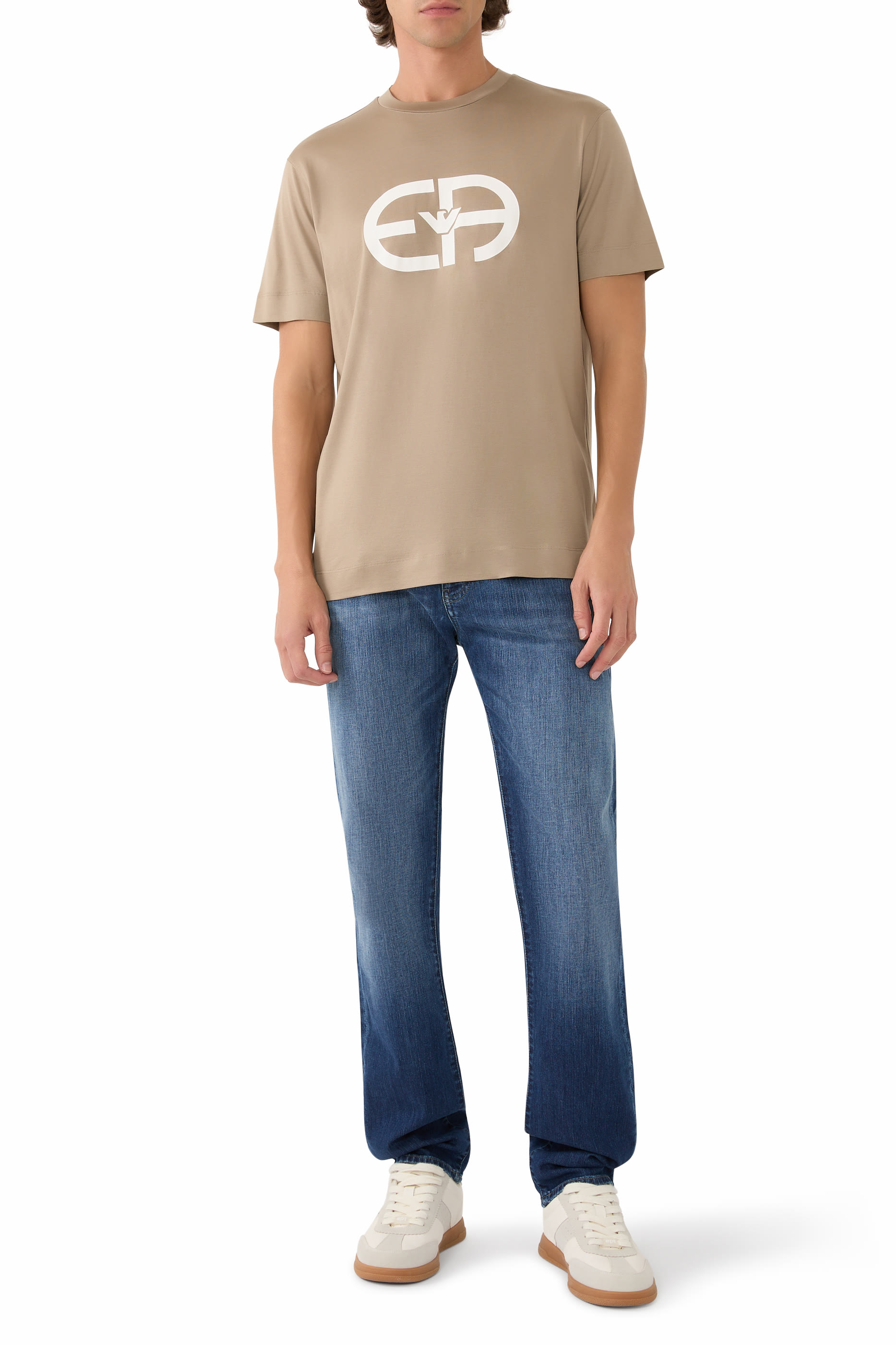 Logo-Print Crew Neck T-Shirt