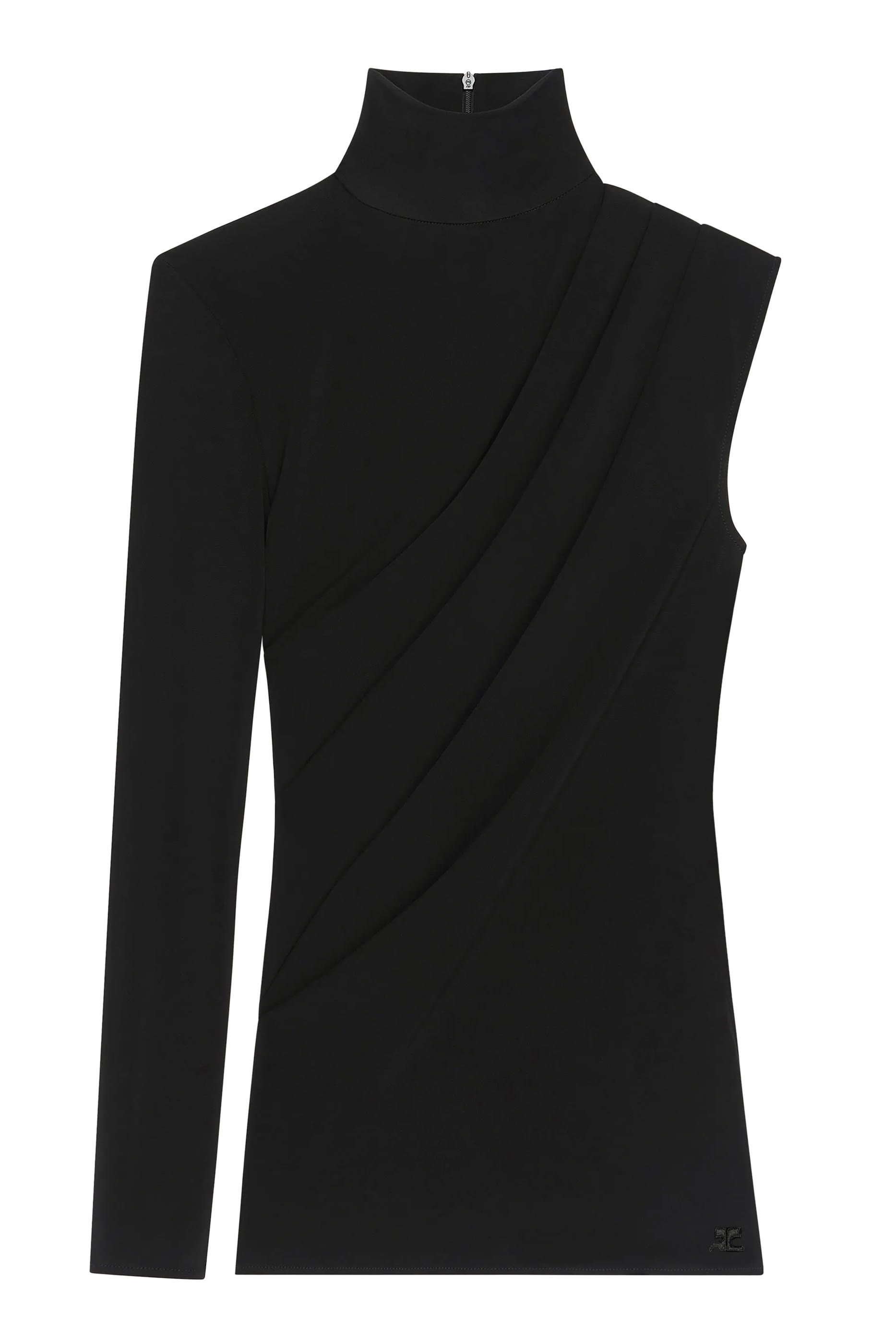 Asymmetrical Twist Jersey Top 
