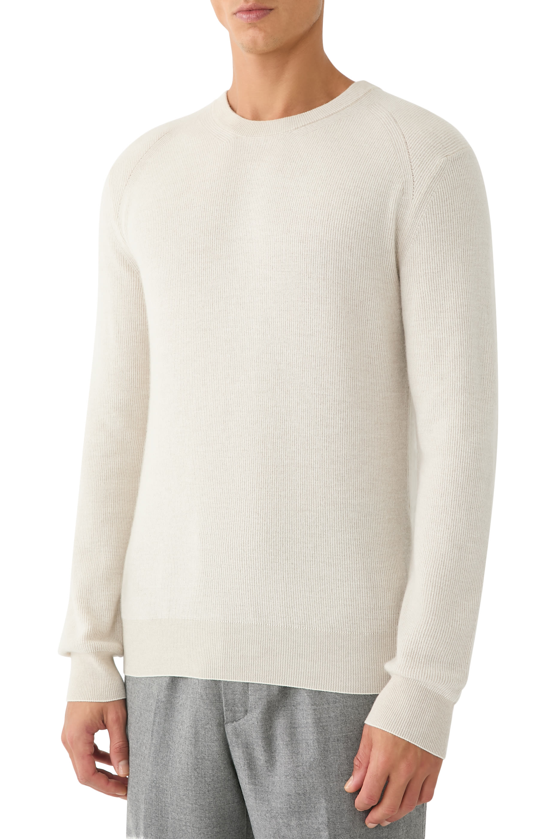 Cashmere and Wool Long Sleeves Sweater